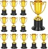 WINKIO Mini Trophies,Gold Trophy Award, Plastic Trophies for Kids, 4 Inch Trophy Cups, Award Trophies for Party Favors, Props, Rewards, Winning Prizes, Competitions Ceremony Parties Favor