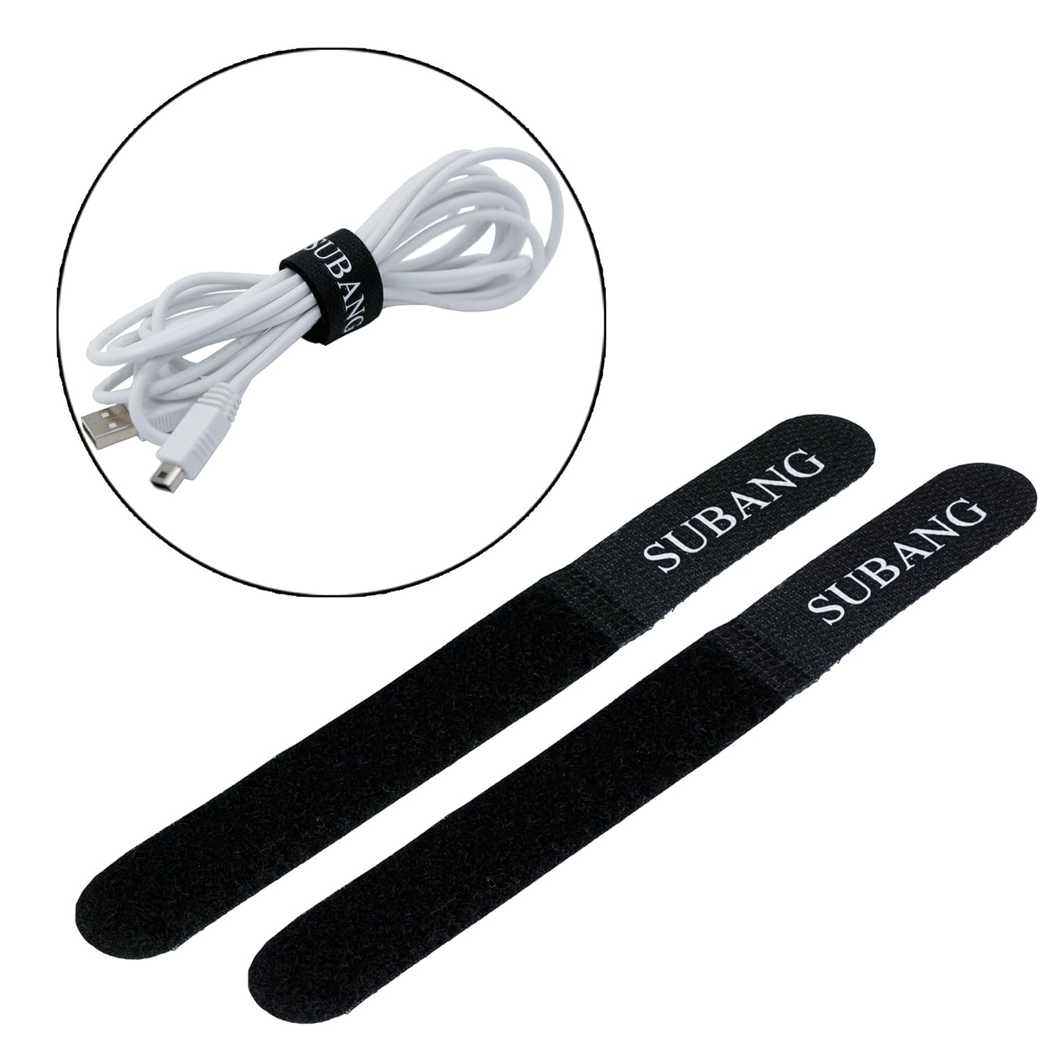 SUBANG Power Charger Wall AC Adapter With USB Charger Cable and 2 Pacs Cable Tie for Nintendo Wii U Game Pad