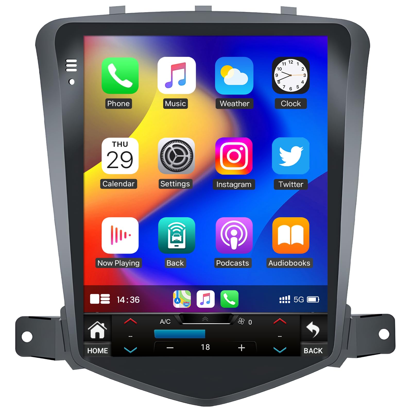 [8 Core 4+32G] Car Stereo Radio for Chevy Cruze Radio 2009-2015 10.4" T-Style IPS Touch Screen Chevy Cruze Navigation System with CarPlay Android Auto Support 5G WiFi/Bluetooth/SWC/1080 AHD Camera-image-38