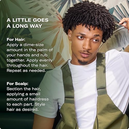 Miniatura 5 de Mielle Organics Pomada capilar de romero y menta para mujeres y hombres, hidratante natural acondicionador para calmar el cuero cabelludo, bloquear