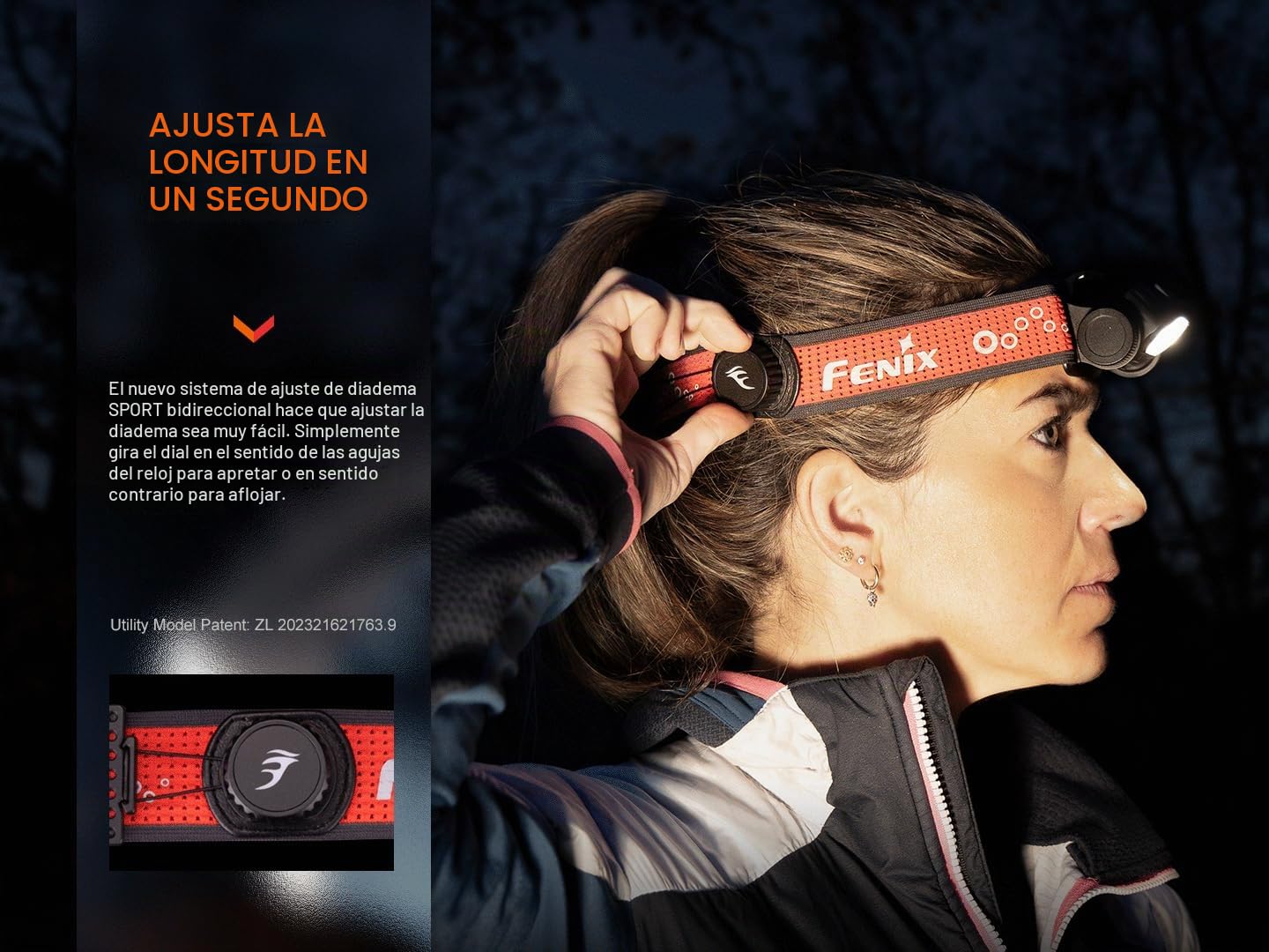 FENIX HM65R-T v2.0 - Linterna frontal recargable ligera para correr y al aire libre | 1600 lúmenes | 170 m | 300 horas máximo | Diadema deportiva ajustable de clic bidireccional | Vigas blancas y