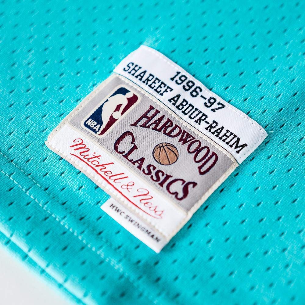 Mitchell & Ness Abdur Rahim 3 Replica Swingman Vancouver Grizzlies NBA Jersey Teal HWC Basketball Trikot