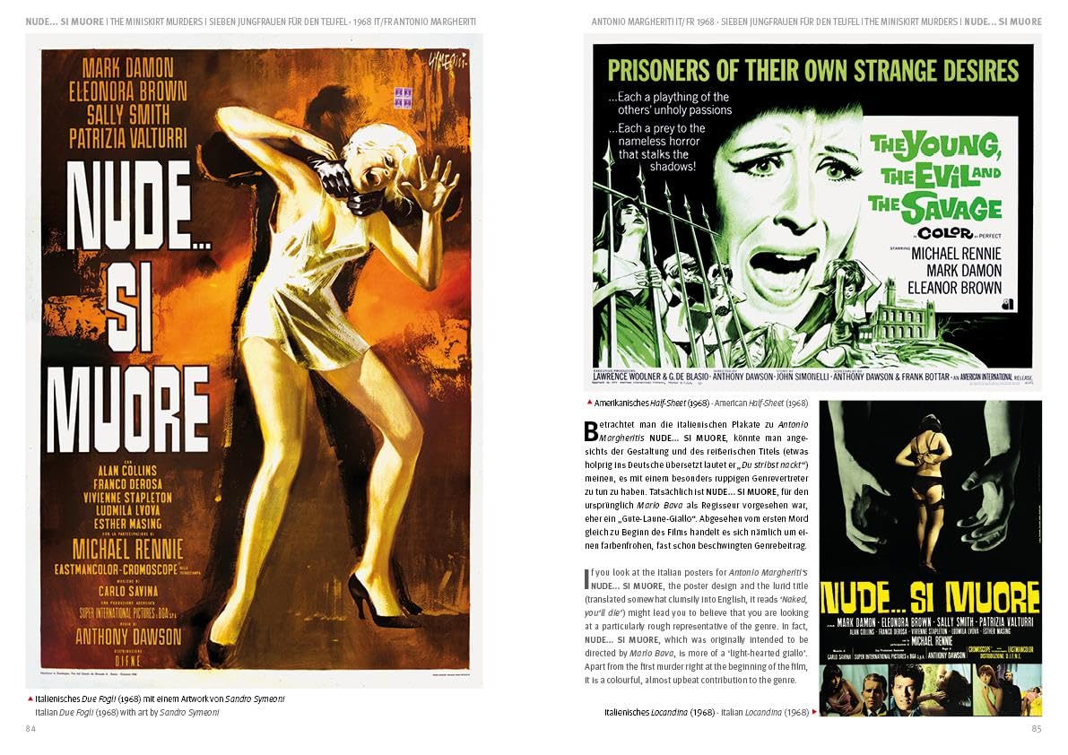 GIALLO MOVIE POSTERS Volume 1: 1961 - 1969