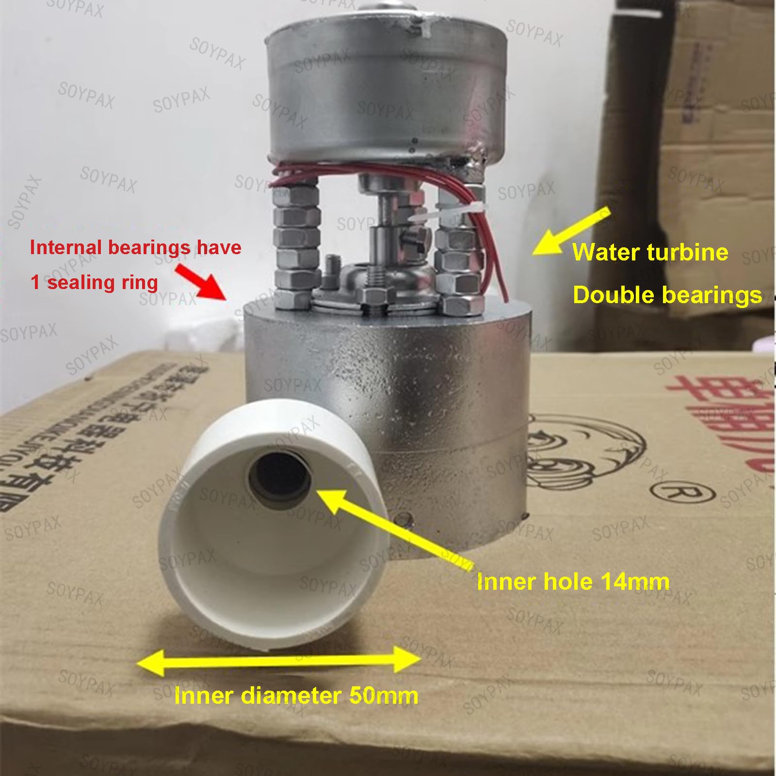 Generador hidroeléctrico en miniatura, generación de energía de flujo de agua de 1000 W y 220 V para aplicaciones de campo y áreas remotas
