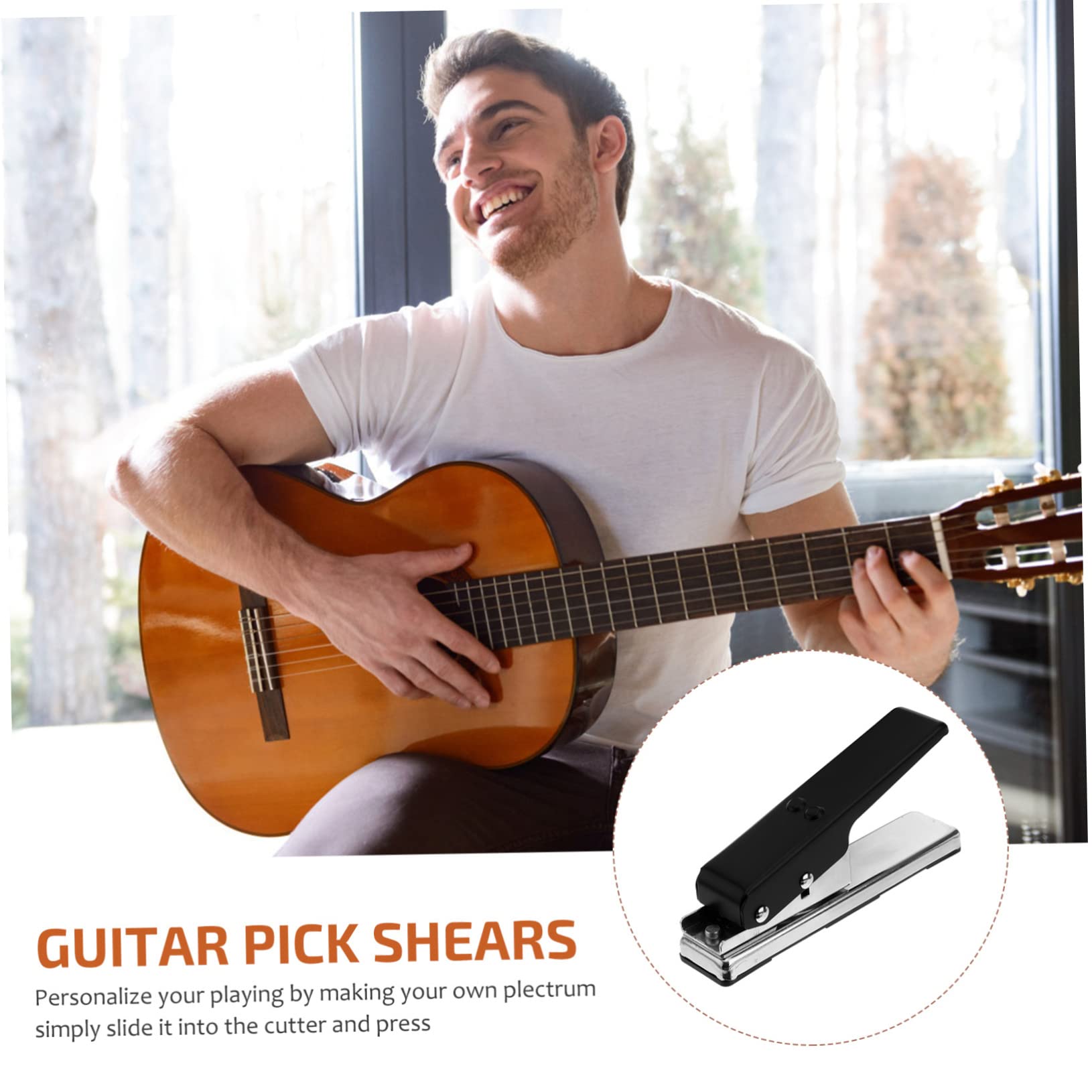 BESTonZON Gitarren zur Herstellung Personalisierter Gitarrenplektren Stanze Plektrum aus Metall und Kunststoff Stabiles Selbstgemacht aus Alten Karten