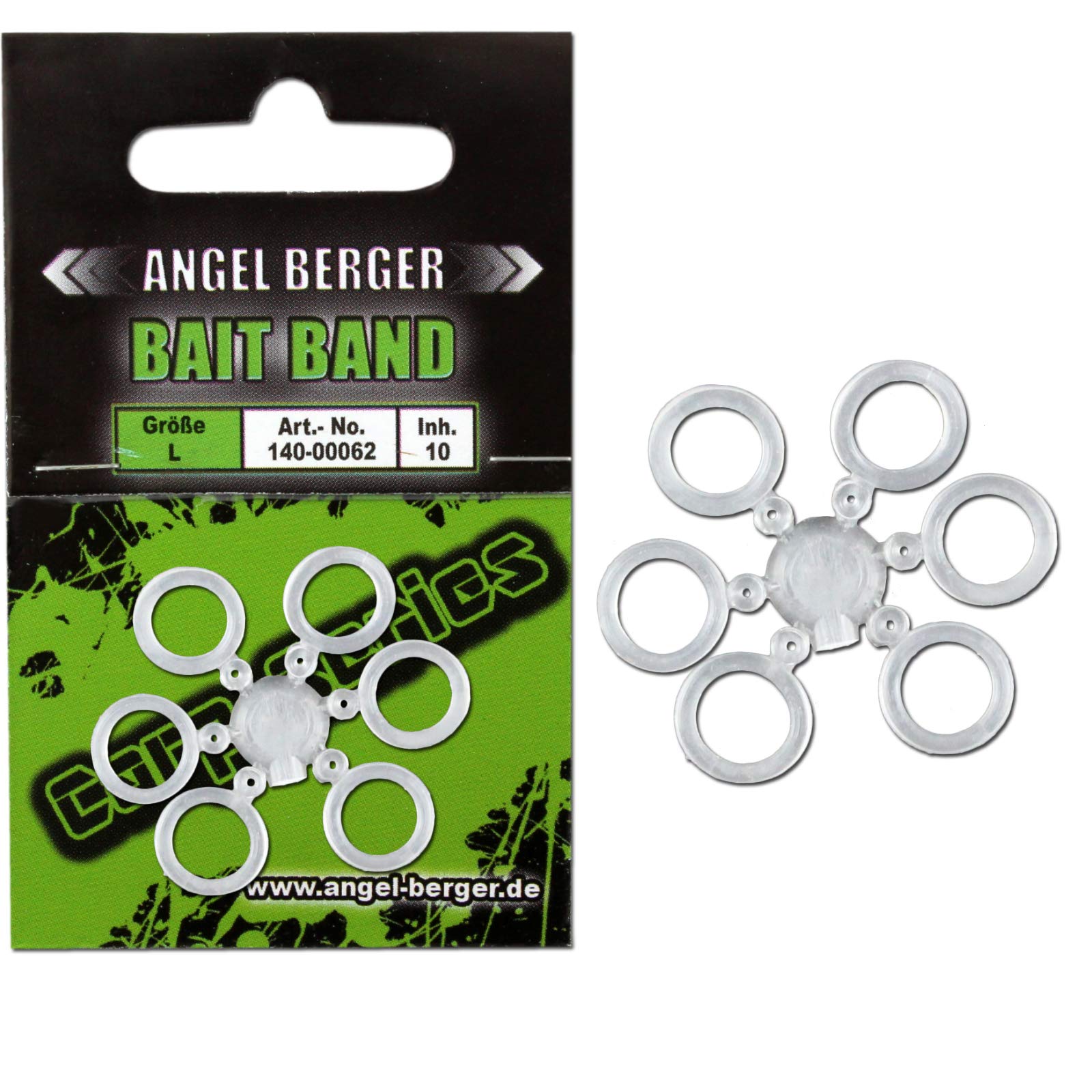 Angel-Berger Bait Band Pellet Band Köderhlater Ködergummi Feeder Angeln