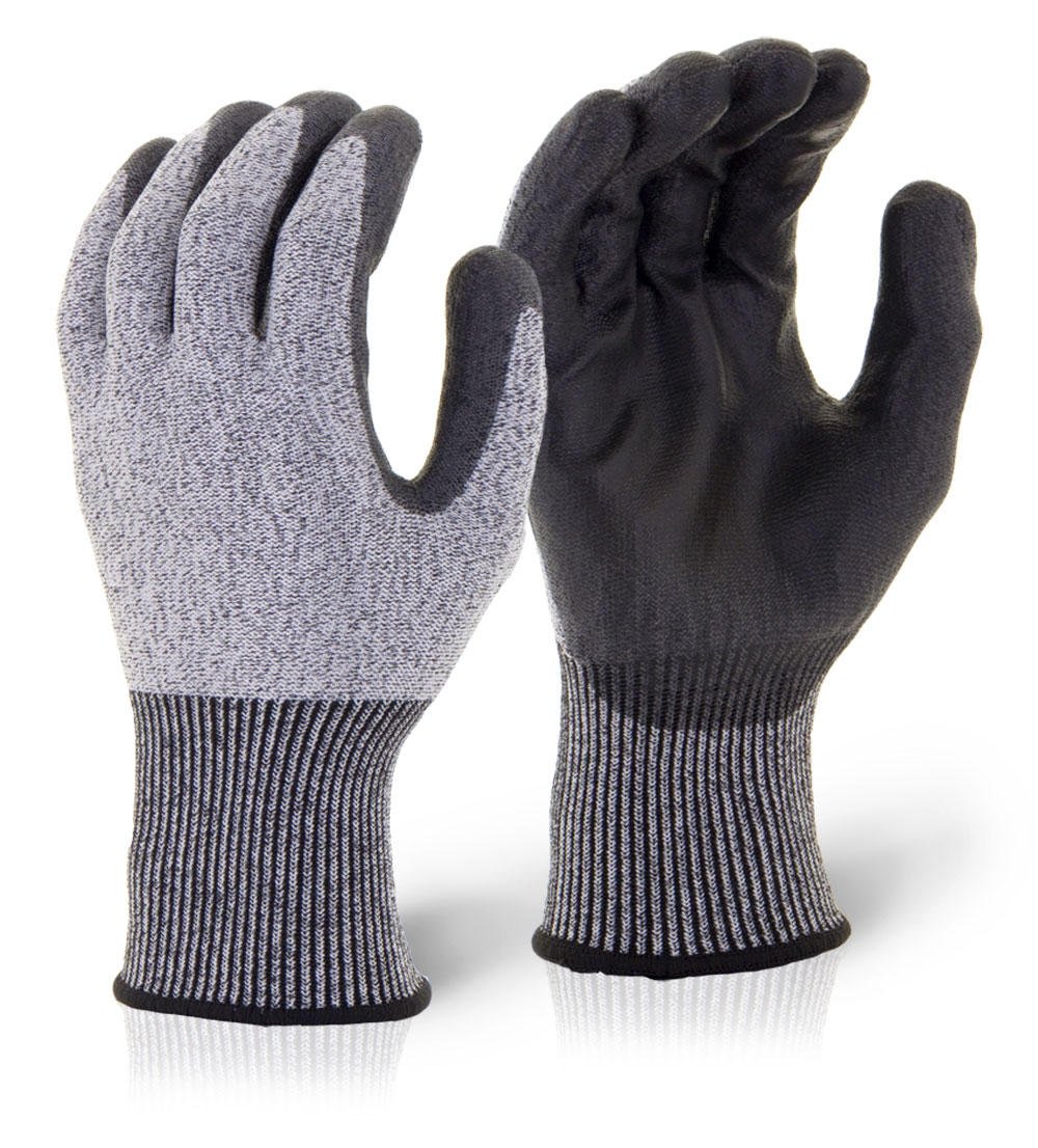 BEESWIFT PU COATED CUT LEVEL 5 GLOVES BLACK XXL