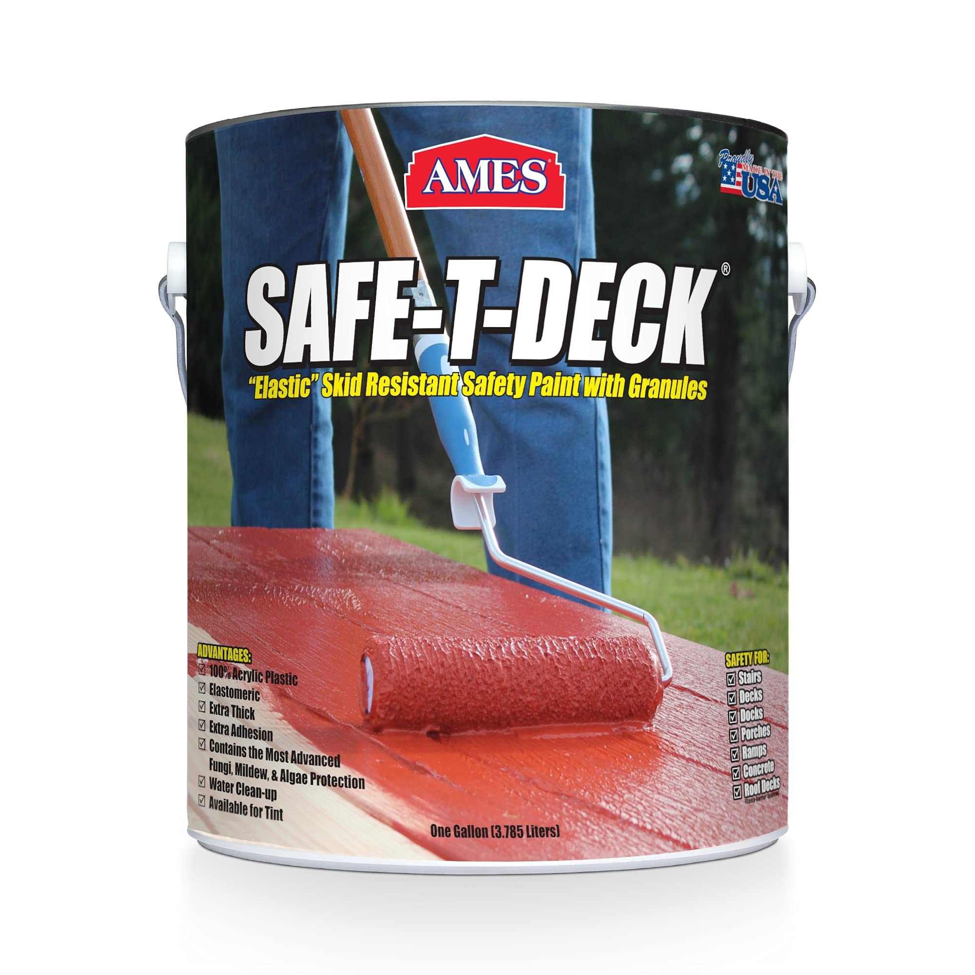 Buy AMES SD1RD Grey SafeT Granulated Floor & Deck Coating 1 Gallon
