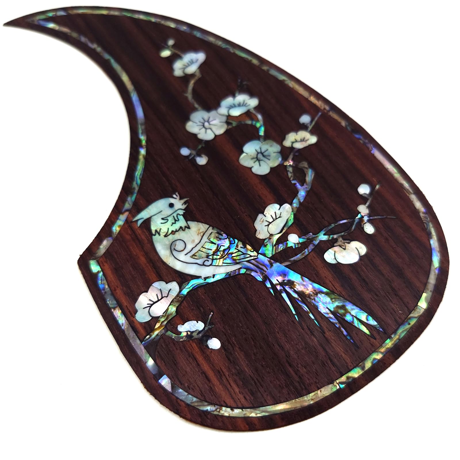 Guitar Pick Guard, Battipenna in abalone in palissandro autoadesivo for Chitarre acustiche folk D-45 Taylor(24)