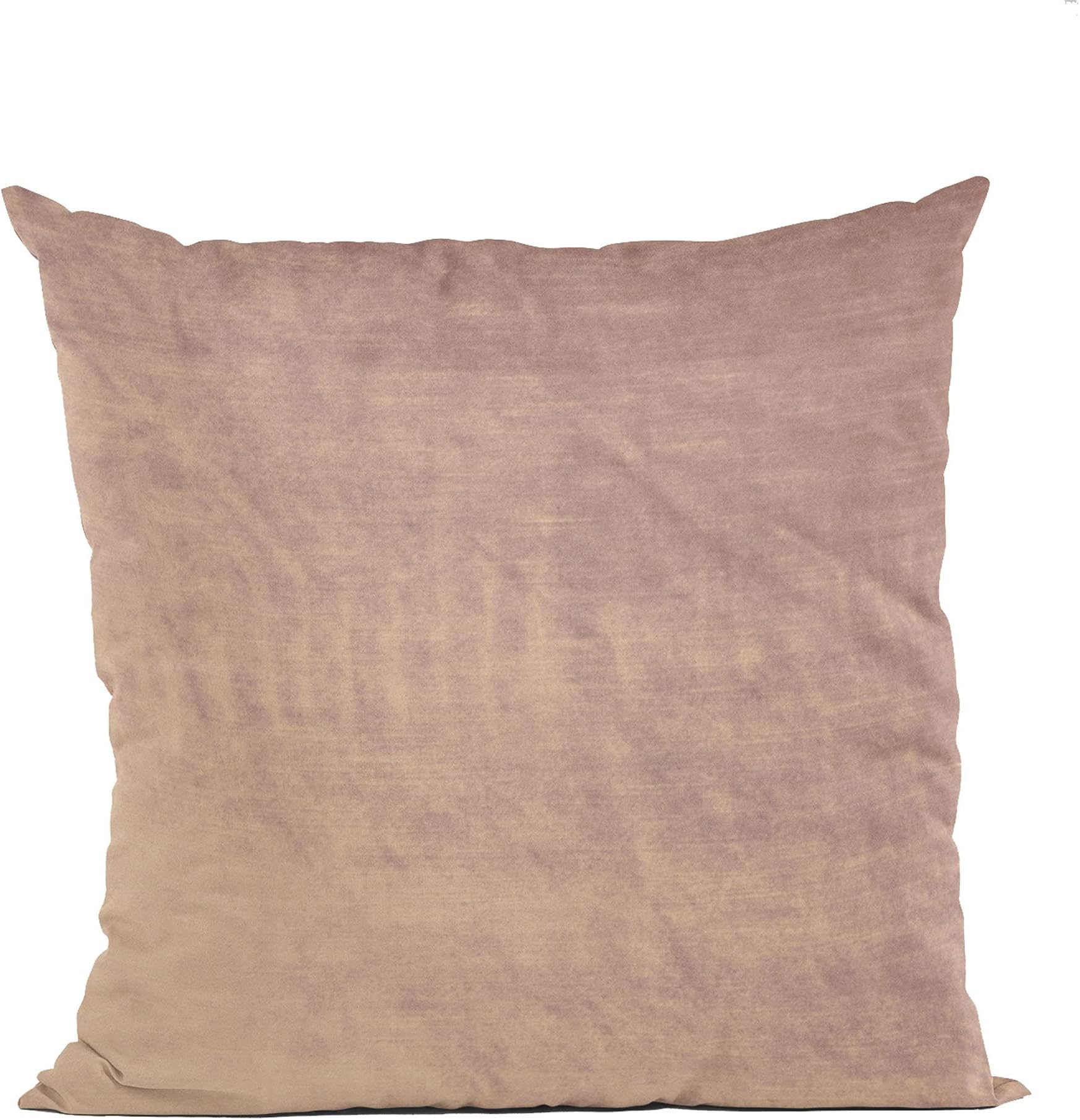 Plutus Brands Plutus Blush Lux Shiny Velvet Luxury Throw Pillow 20in x 36in, Double Sided 20" x 36" King, Pink