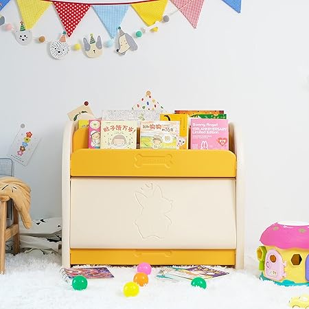 Amazon ネイキッズおもちゃ箱付き絵本ラック Kdr 2140 おもちゃ 絵本ラック ベビー マタニティ 通販