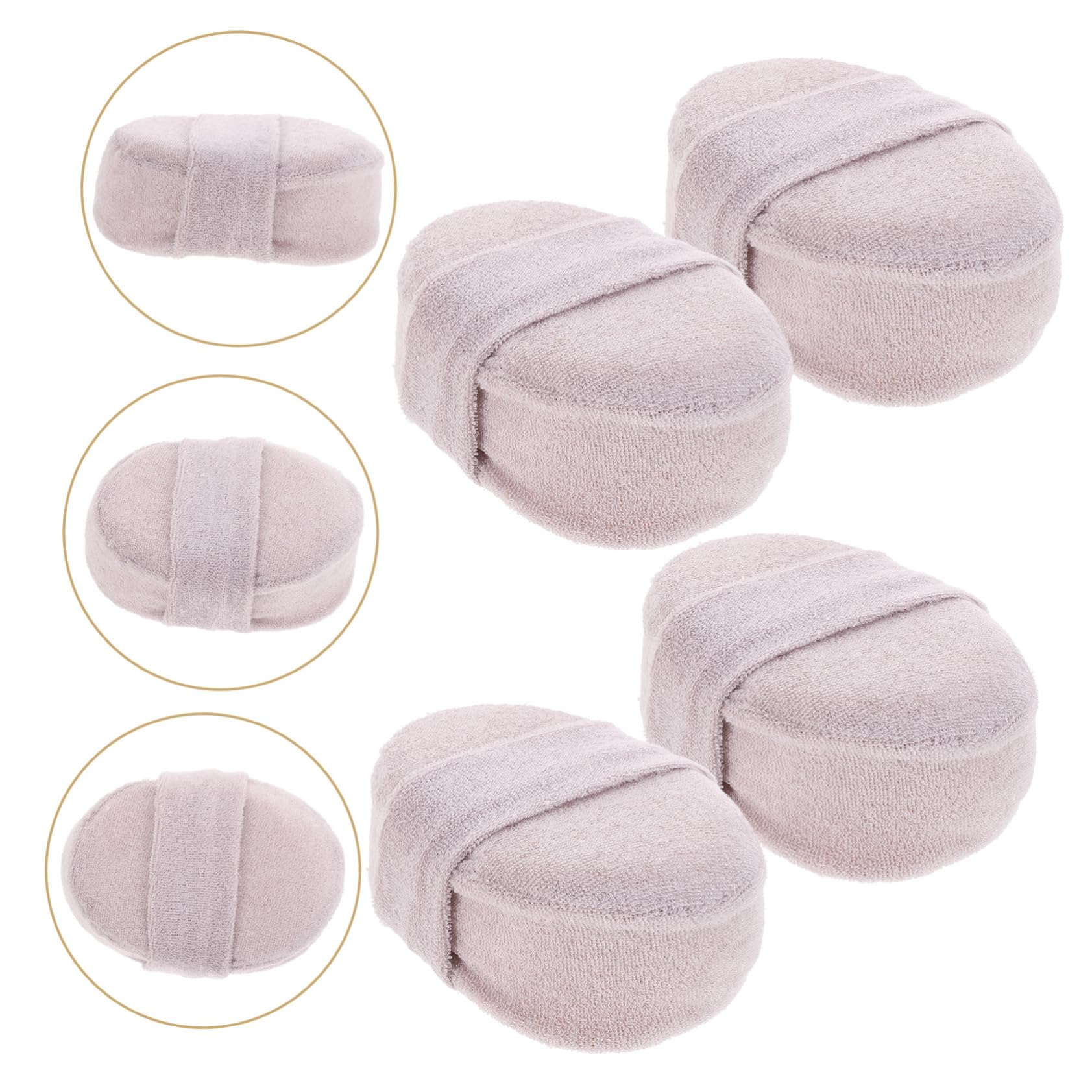 Didiseaon 12pezzi Spugne Esfolianti Luffa Naturale Panni Doccia Per Uomo e Donna Scrubber Morbido Per Bagno Pad Per Esfoliazione Della Grigio