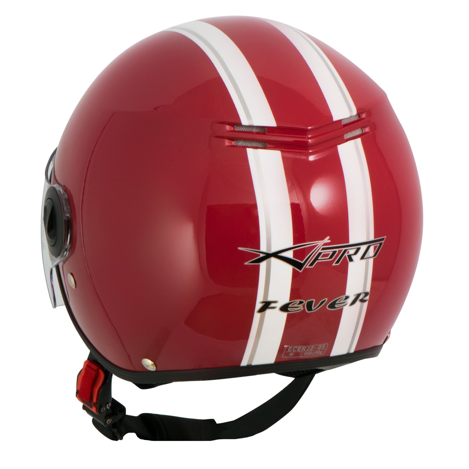 Casque Jet Moto Avec Visière Longue CGM 107A Florence Rouge Mat Vente En Ligne