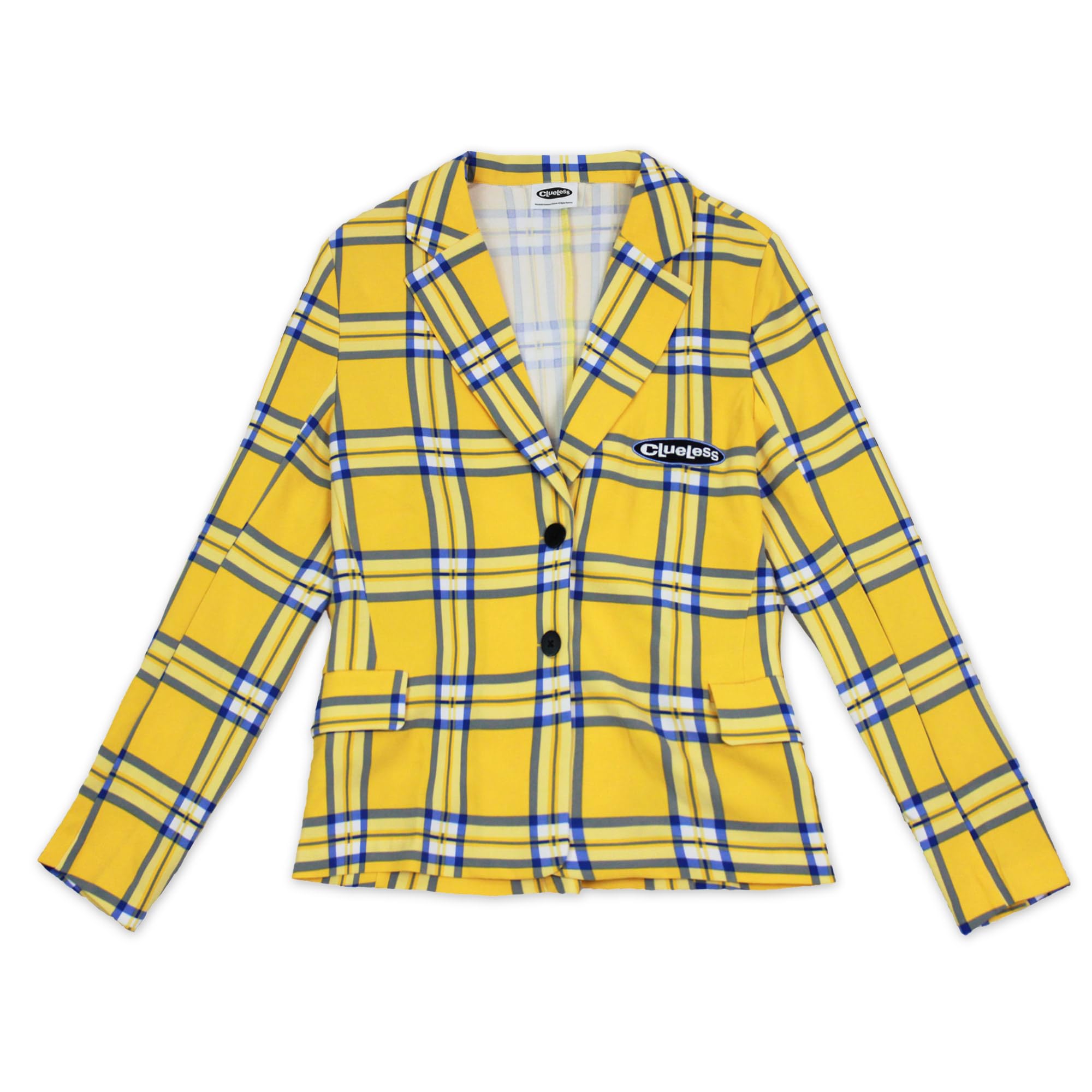 Clueless womens Clueless Cher Yellow Plaid Jacket