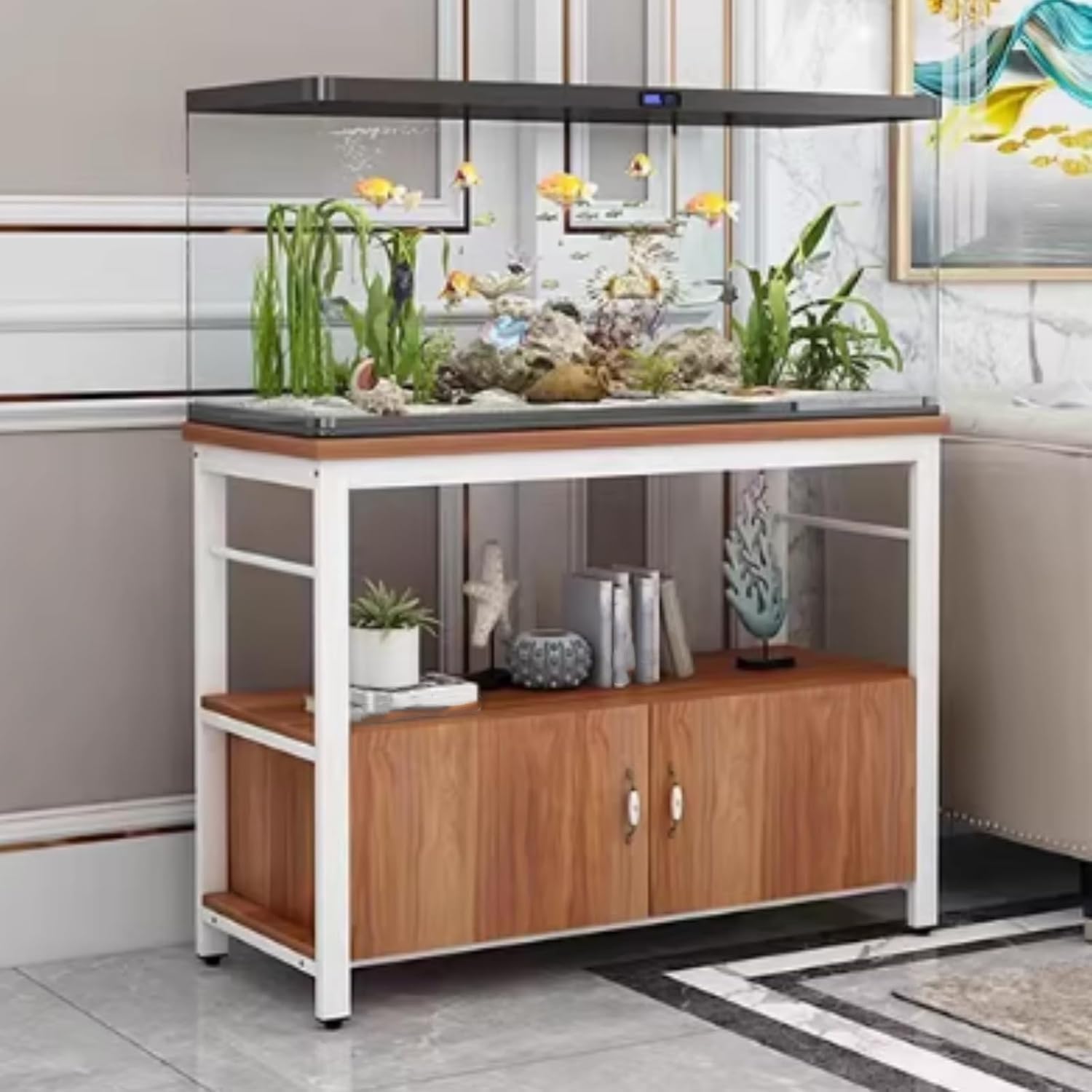 Bibliothèque fermée Lar-Capaci SLE E meuble de rangement salon 23,6"