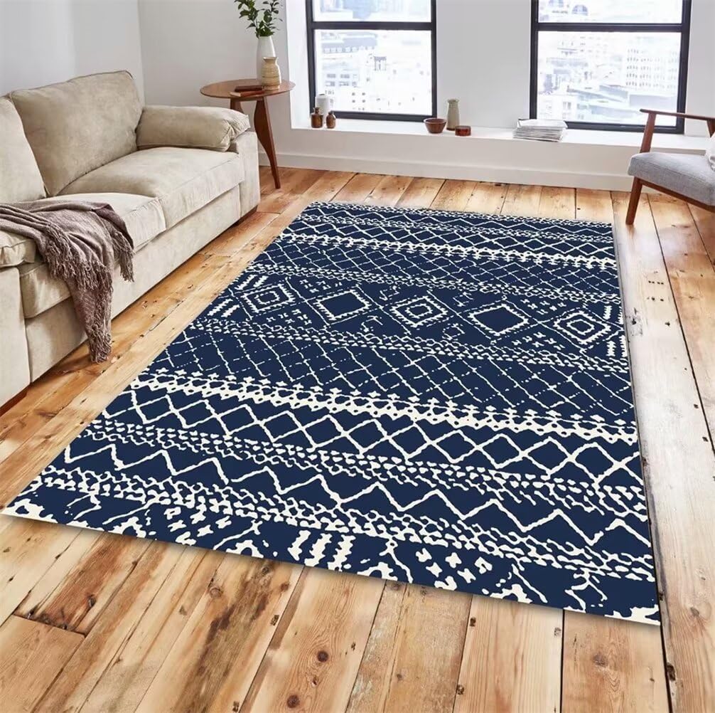 Tapis de canapé bleu tout doux pour créer un coin lecture cocooning