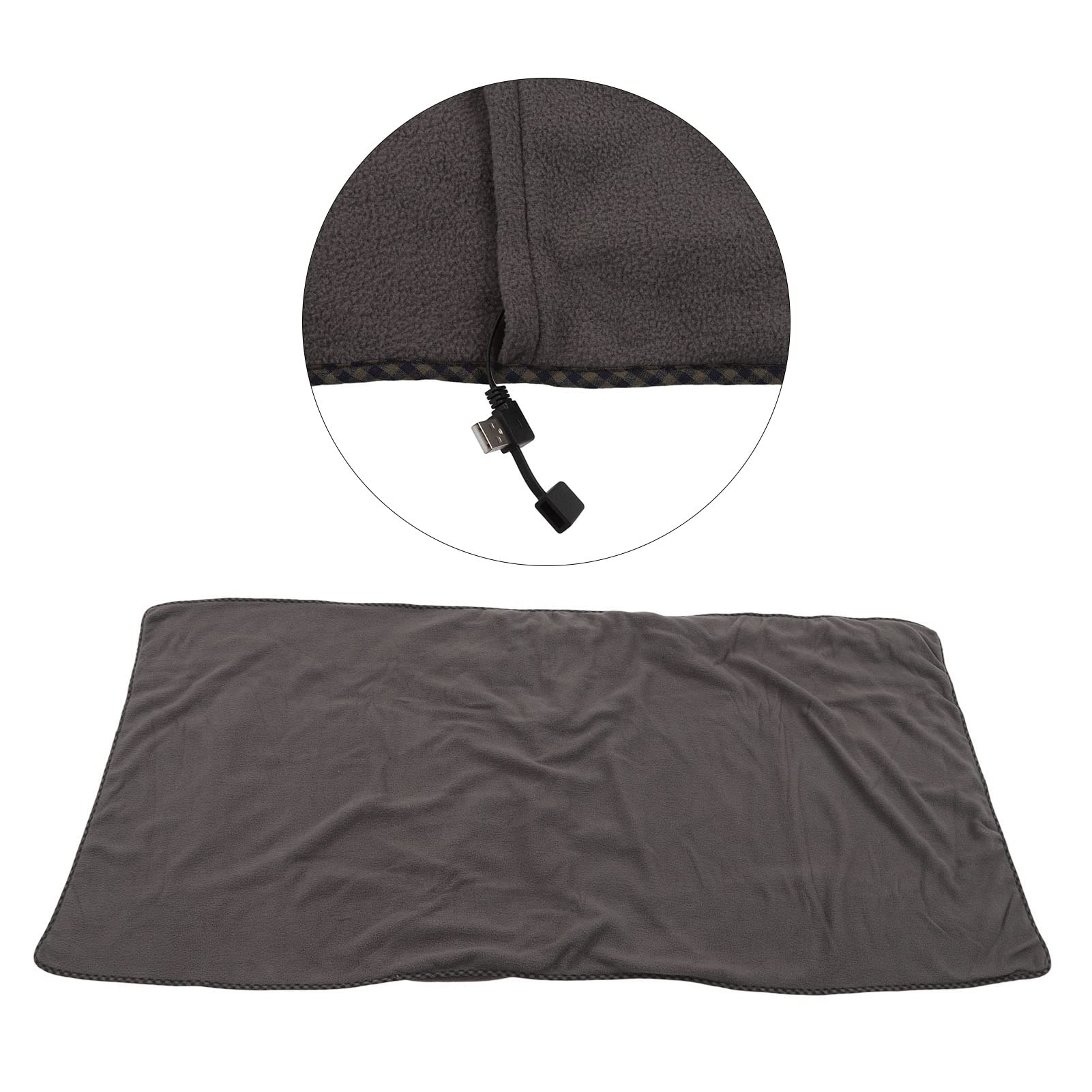 Cocoarm Coperta Riscaldata Elettrica Coperta Riscaldata Tramite USB in Poliestere Riscaldamento Rapido Area di Riscaldamento più Ampia Tiro Leggero per Studenti Impiegati Uso del Divano Letto