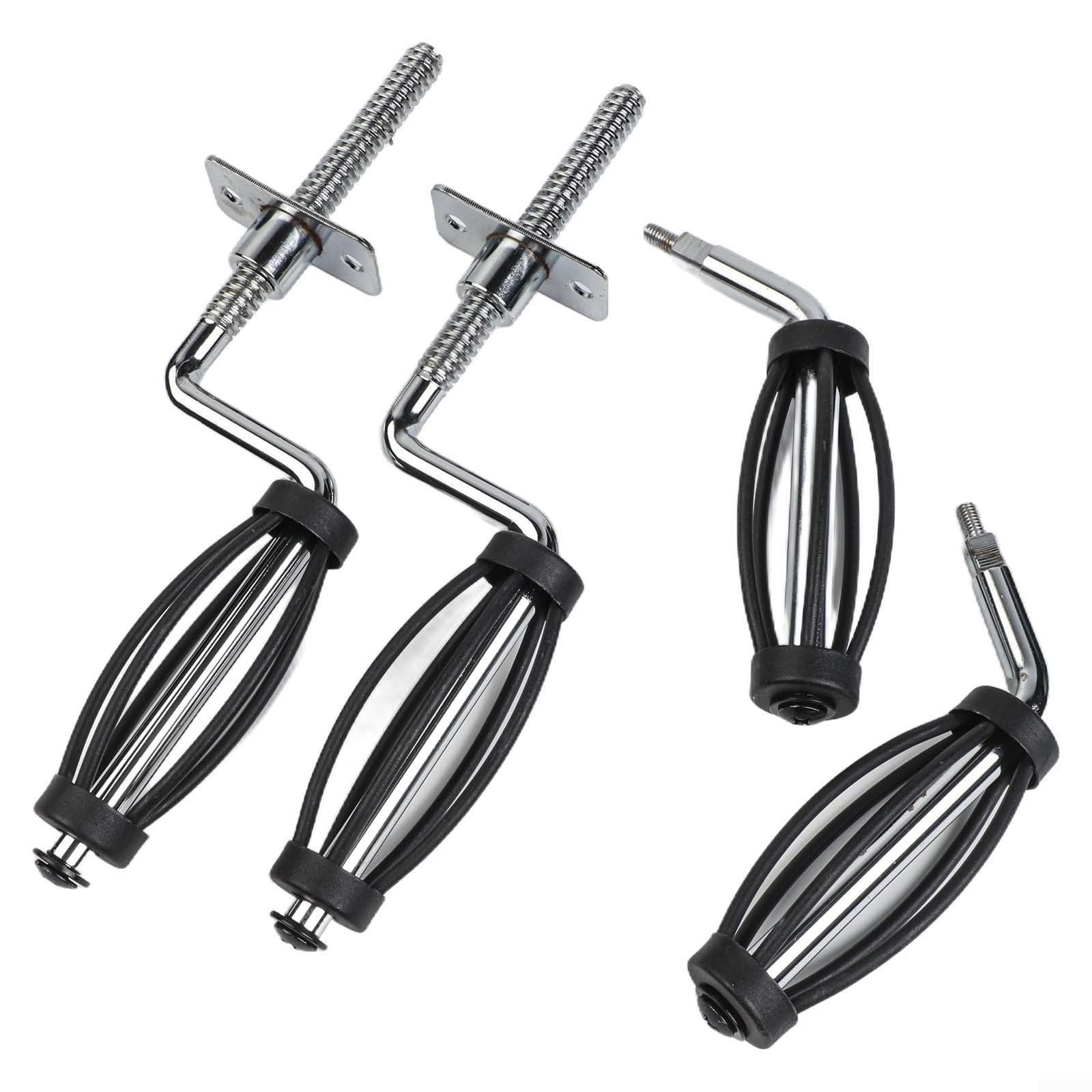 Maniglia per barbecue per Traeger e forno Marche in acciaio inox, manico lungo per affumicatori stufe a legna (2 A+2 B)