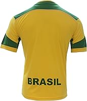 Vista 3 de ARZA Brasil New Jersey Fútbol AmarilloVerde 100% Poliéster