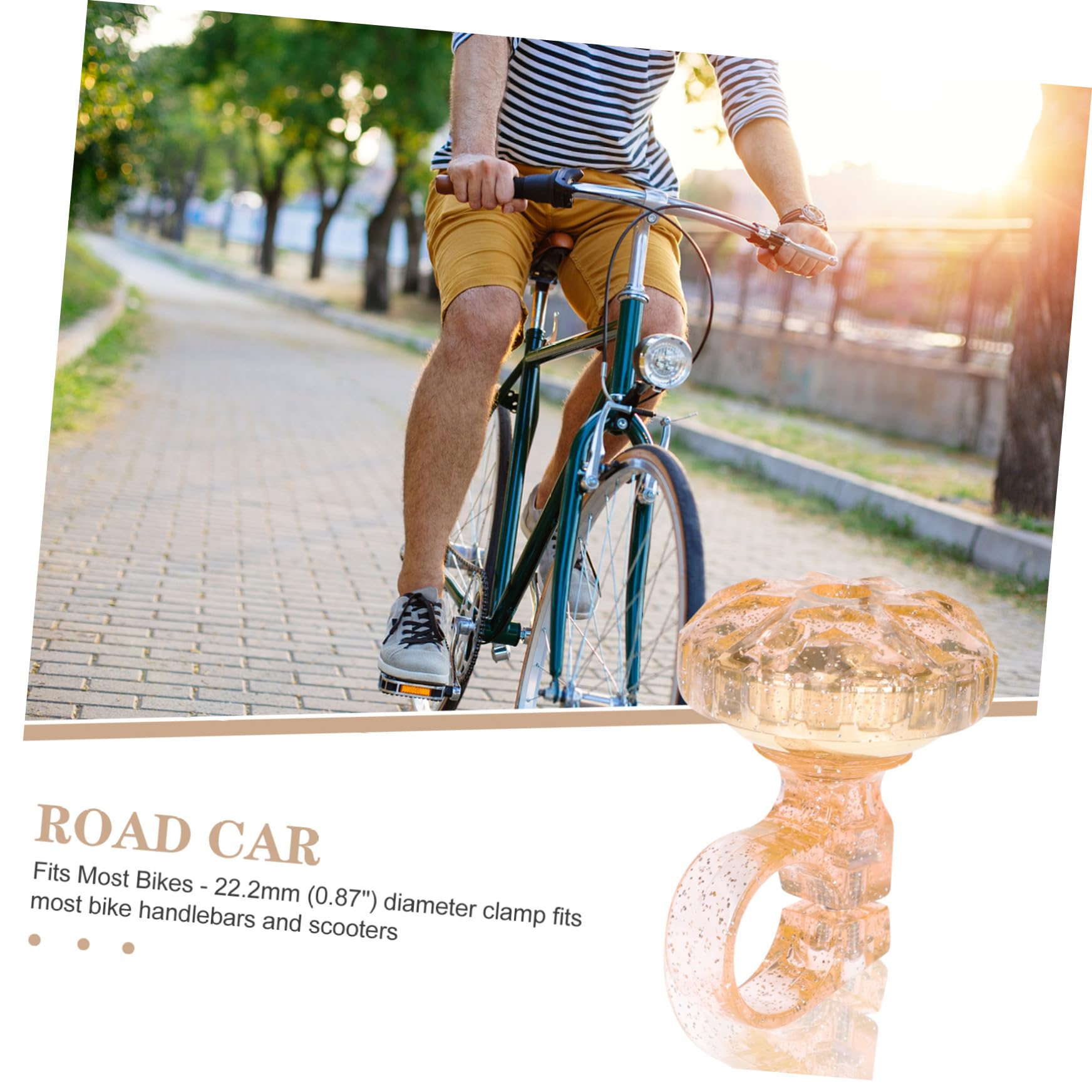 VANZACK 5 Stück Fahrradklingel Übungszubehör Fahrräder Für Kinder Rennradklingel Retro Fahrradklingel Erwachsenenfahrräder Kinderfahrräder Messingbeschläge
