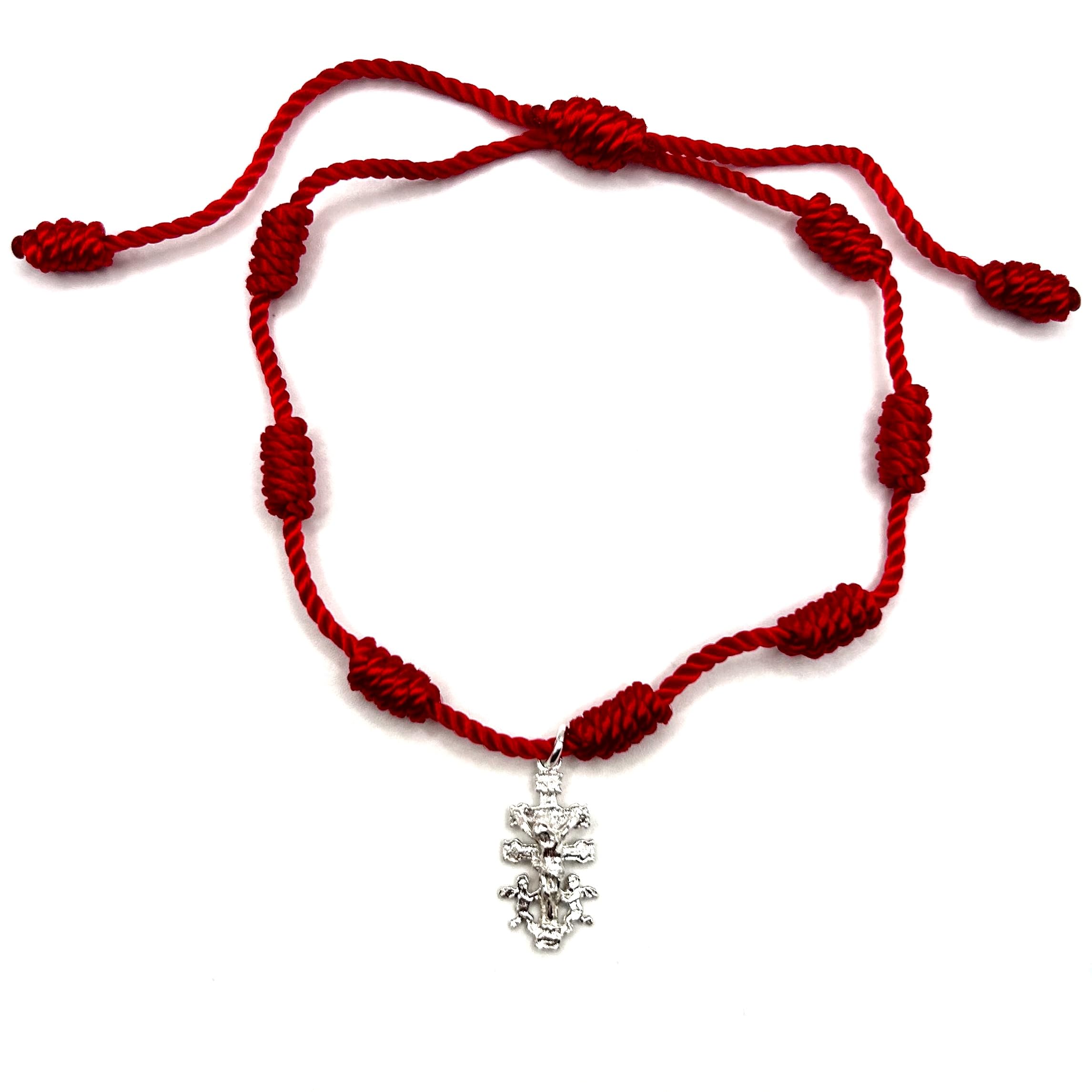 MASBARATAPULSERA 7 NUDOS CON MOTIVO DE PLATA DE LEY