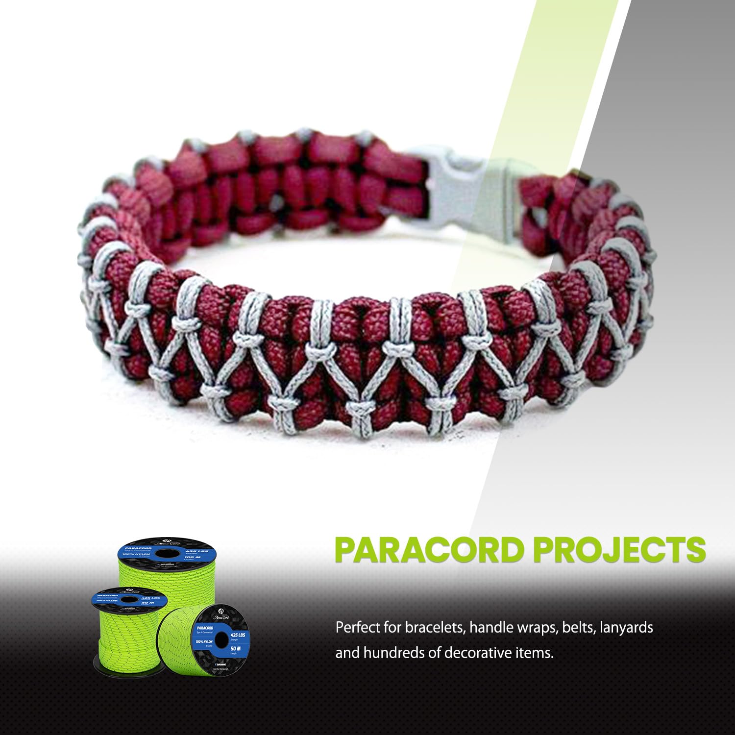 Paracord 3 mm 100 m nylonowa lina typu II linka spadochronowa - maks. 192 kg - letni wschód słońca