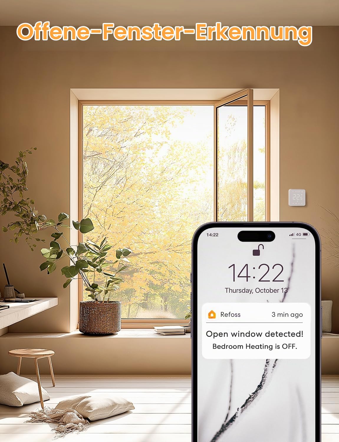 Refoss Smart Thermostat Elektrische Fußbodenheizung, WLAN Raumthermostat mit HomeKit, Alexa und Google, Digitaler Thermostat Heizung für Badezimmer und Wohnzimmer, Präzise Temperaturregelung