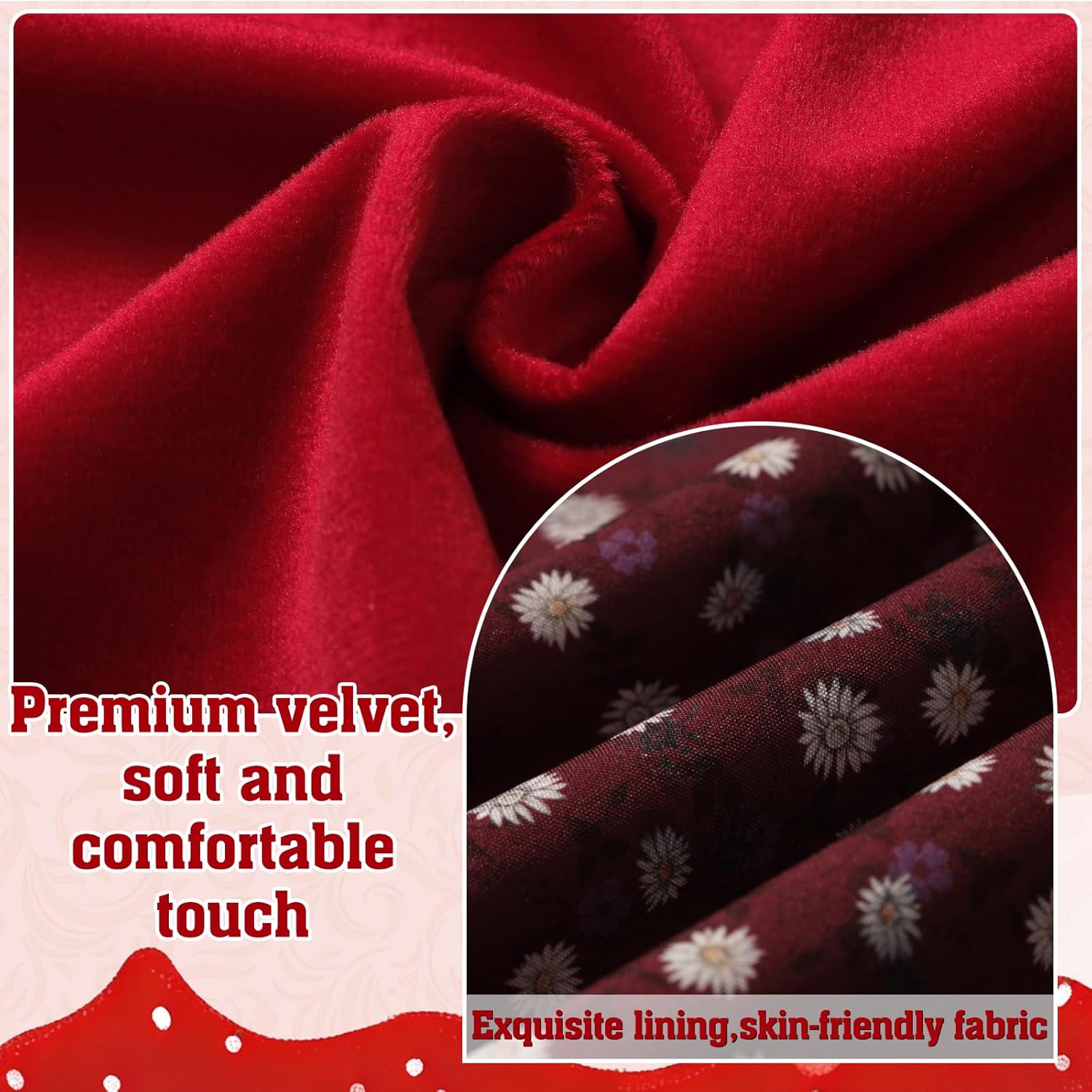 Little Red Riding Hood Cape Women,Red Velvet Hood Cape Short,Halloween Christmas Cloak Costume