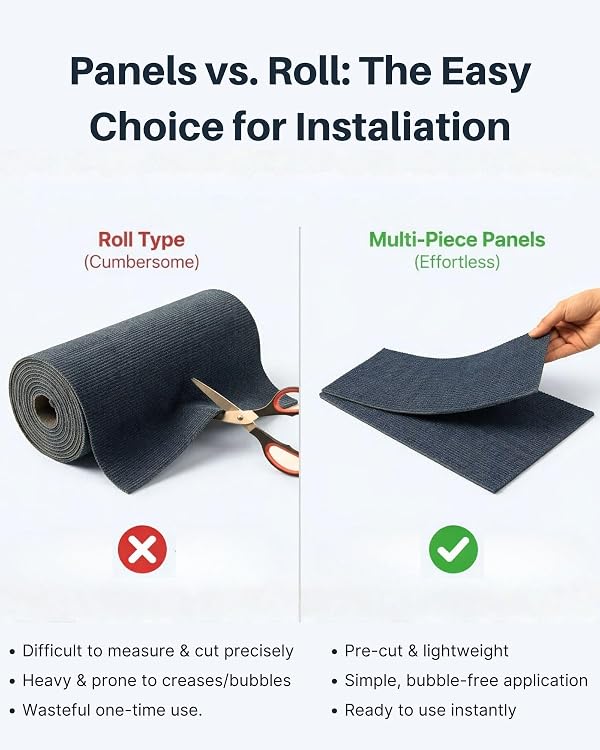 Corner & Wall Cat Scratch Mat, Self-Adhesive Trimmable Cat Scratcher, Wall Mounted Scratching Pad for Indoor Cats, Sofa Furniture Protector, Cat Post Replacement (Darkgrey, 23.6''x11.8'', 3-Pack) by ZOVRION - Image 7