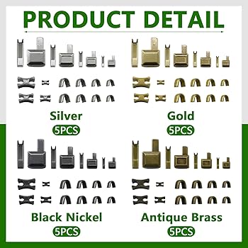 Amazon.com: SHRJ 80Pcs Metal Insertion Pin Set Zipper Repair Kit