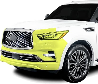 BOGAR TECH DESIGNS for Infiniti QX80 2018+ Front Bumper Paint Protection PPF Film Kit Cover, Clear Bra