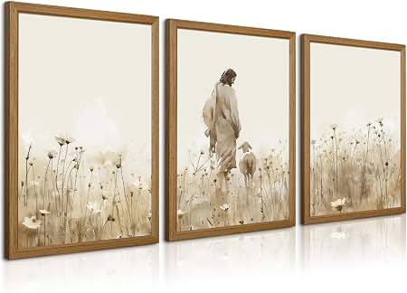 Amazon.com: zig zag Lord Jesus Christ Large Photo With Frame For
