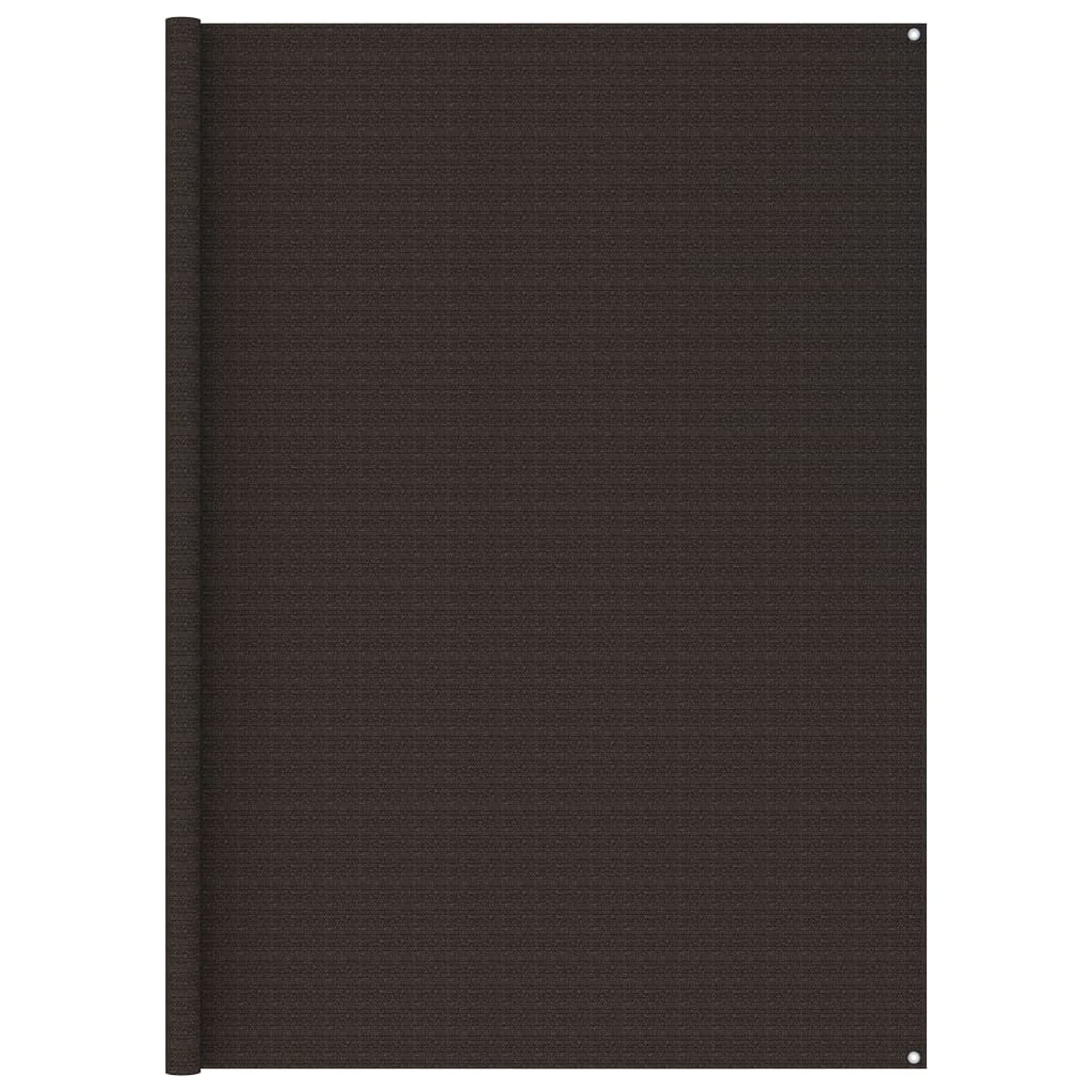ARKEM Zeltteppich 250x400 cm Braun Campingteppich Vorzeltteppich