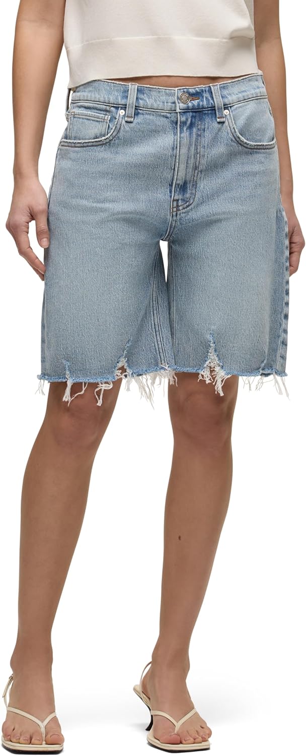 HUDSON Womens London Low-Rise Long Short