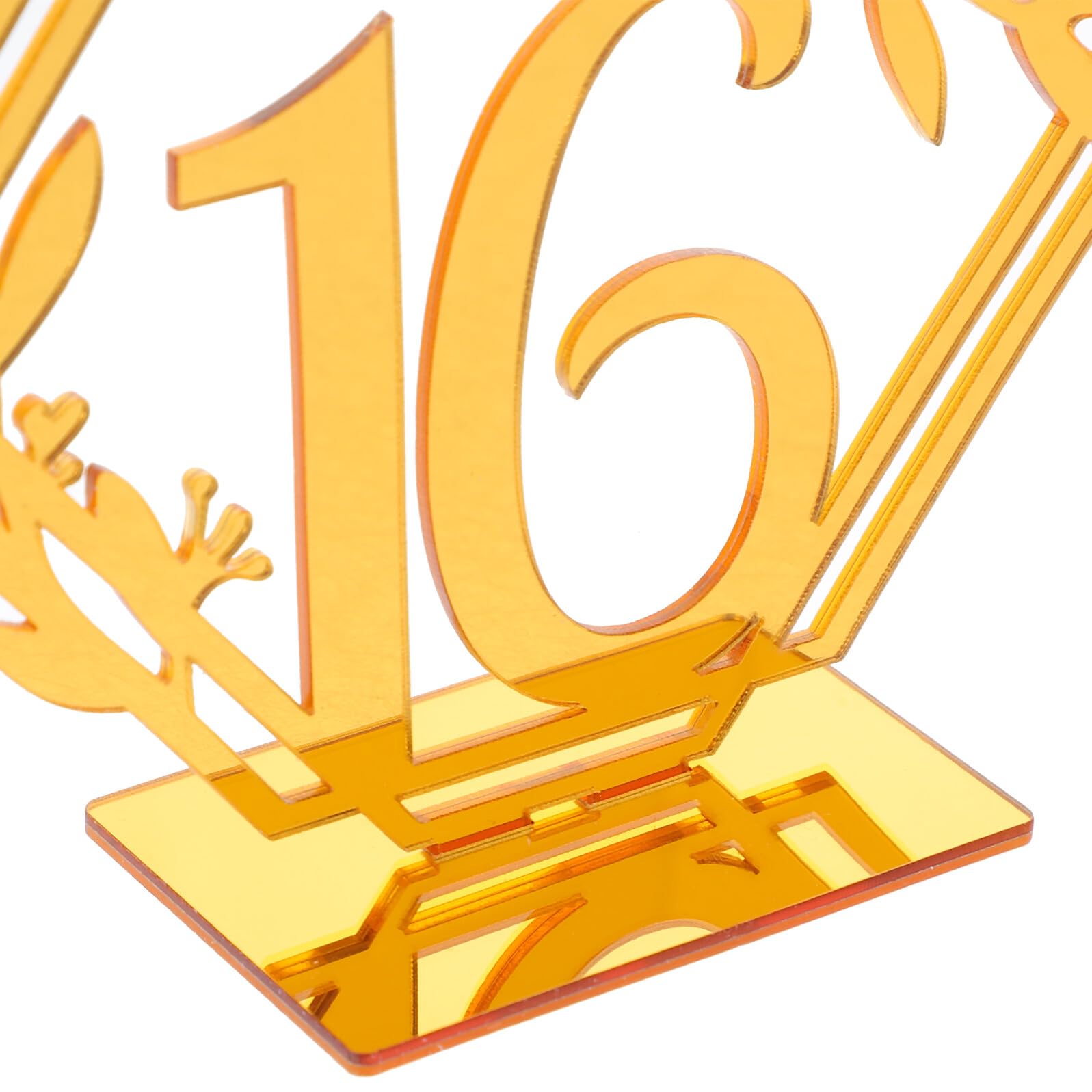 ULTECHNOVO 20 Stück Teiliges Tischnummern Doppelseitig Goldfarben Runde Tischschilder für Hochzeit Restaurant Catering Sitzordnung Geeignet für Feiern und Events