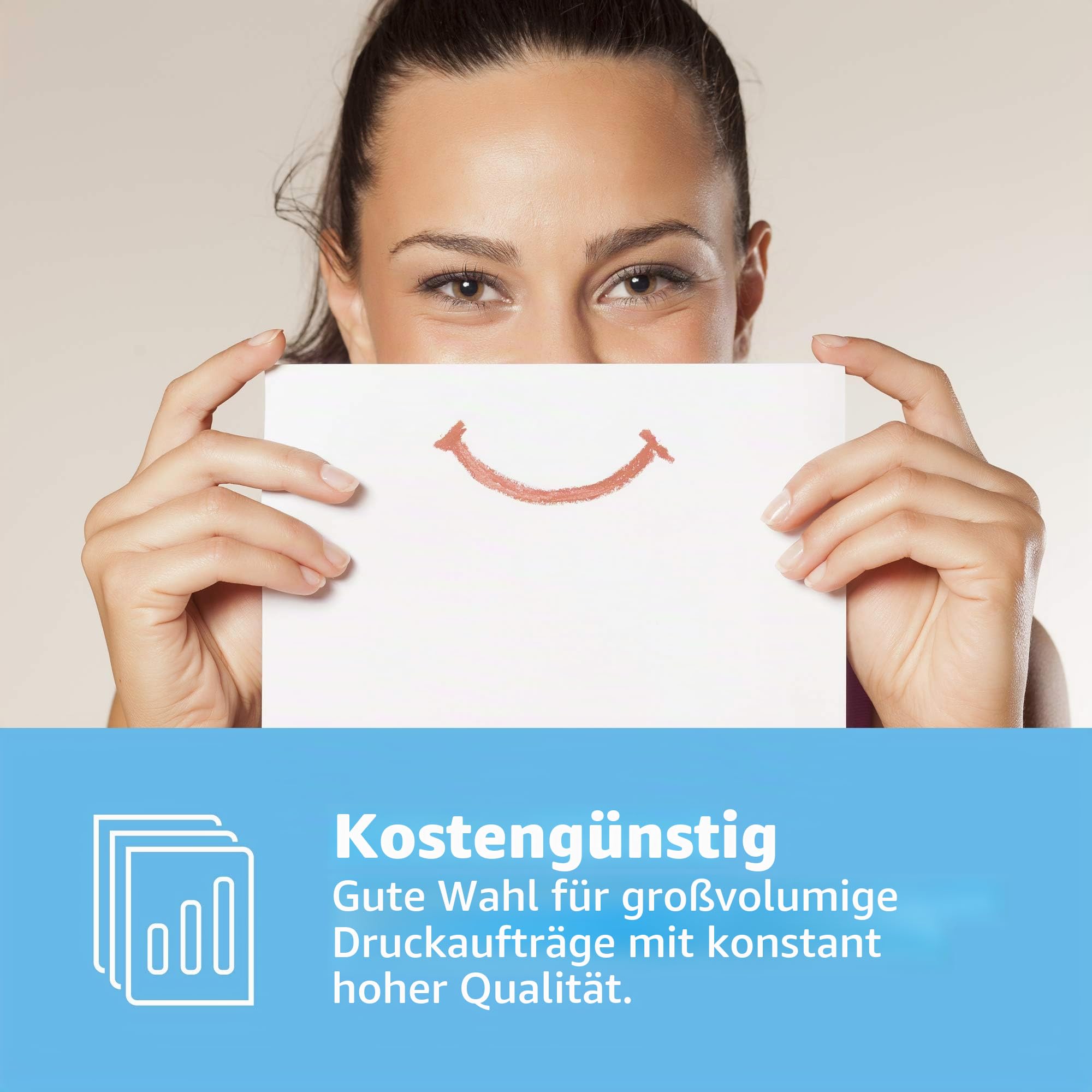 HP Kopierpapier Office CHP110: 80 g DIN-A4, 2500 Blatt (5x500) matt, weiß Allround Kopierpapier für Büro