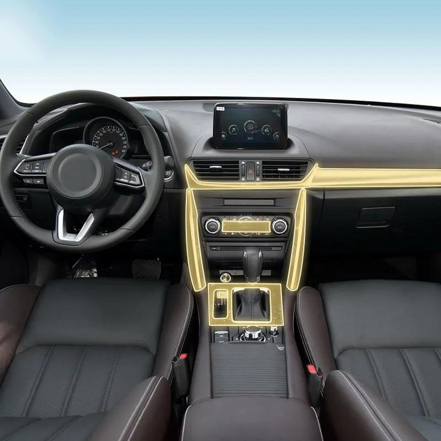 Film PPF prédécoupé pour habitacle de Mazda CX-4 2018-2024 transparent