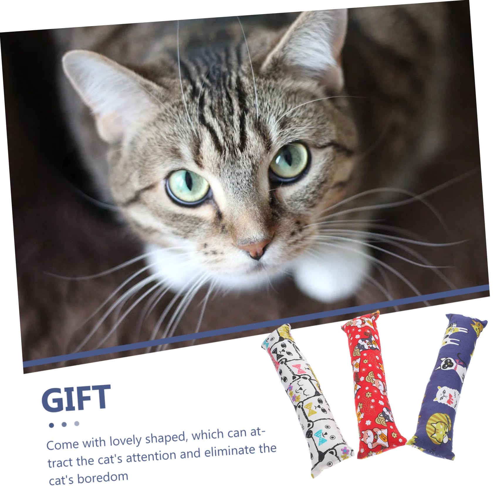 Happyyami 12pièces Jouets pour Chats avec Herbe à Chat Oreillers Interactifs pour Chaton Jouets à Mâcher pour Intérieur
