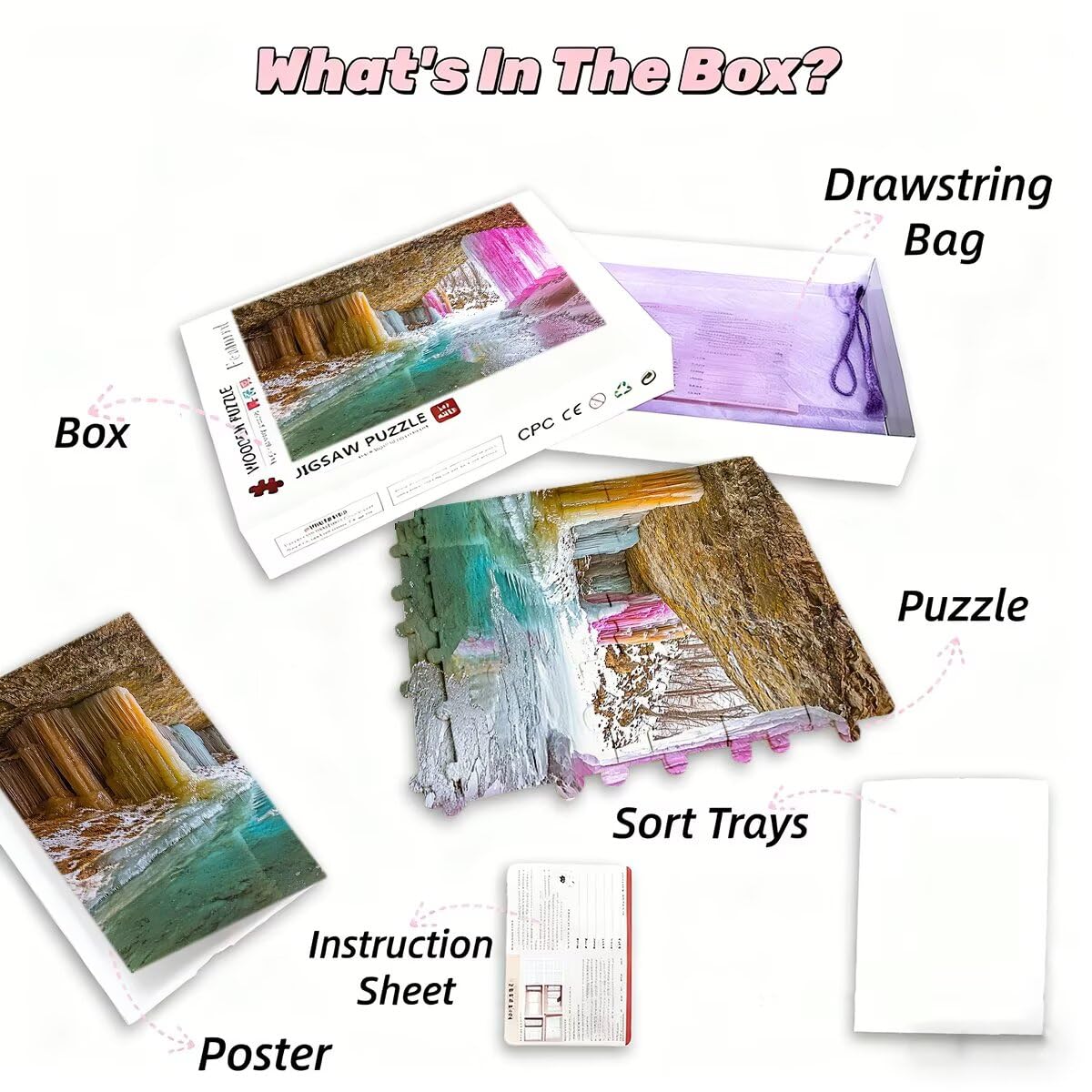 Puzzle 5000 sztuk dla dorosłych krajobrazy puzzle dla dorosłych natura puzzle zabawki edukacyjne oryginalne prezenty dla kobiet, puzzle kreatywna rozrywka, dekoracja domu 156 x 105 cm I-50