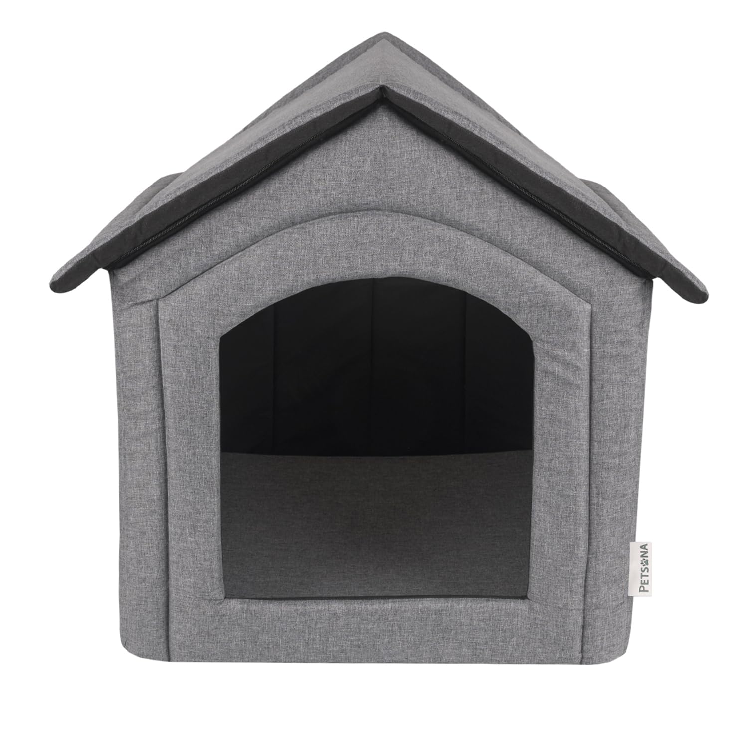 Grotta Per Cani Pieghevole Casa Per Cani Con Tetto Rimovibile Letto Per Gatti Animali Domestici Cuccia Per Cani Taglia XL, Grigio