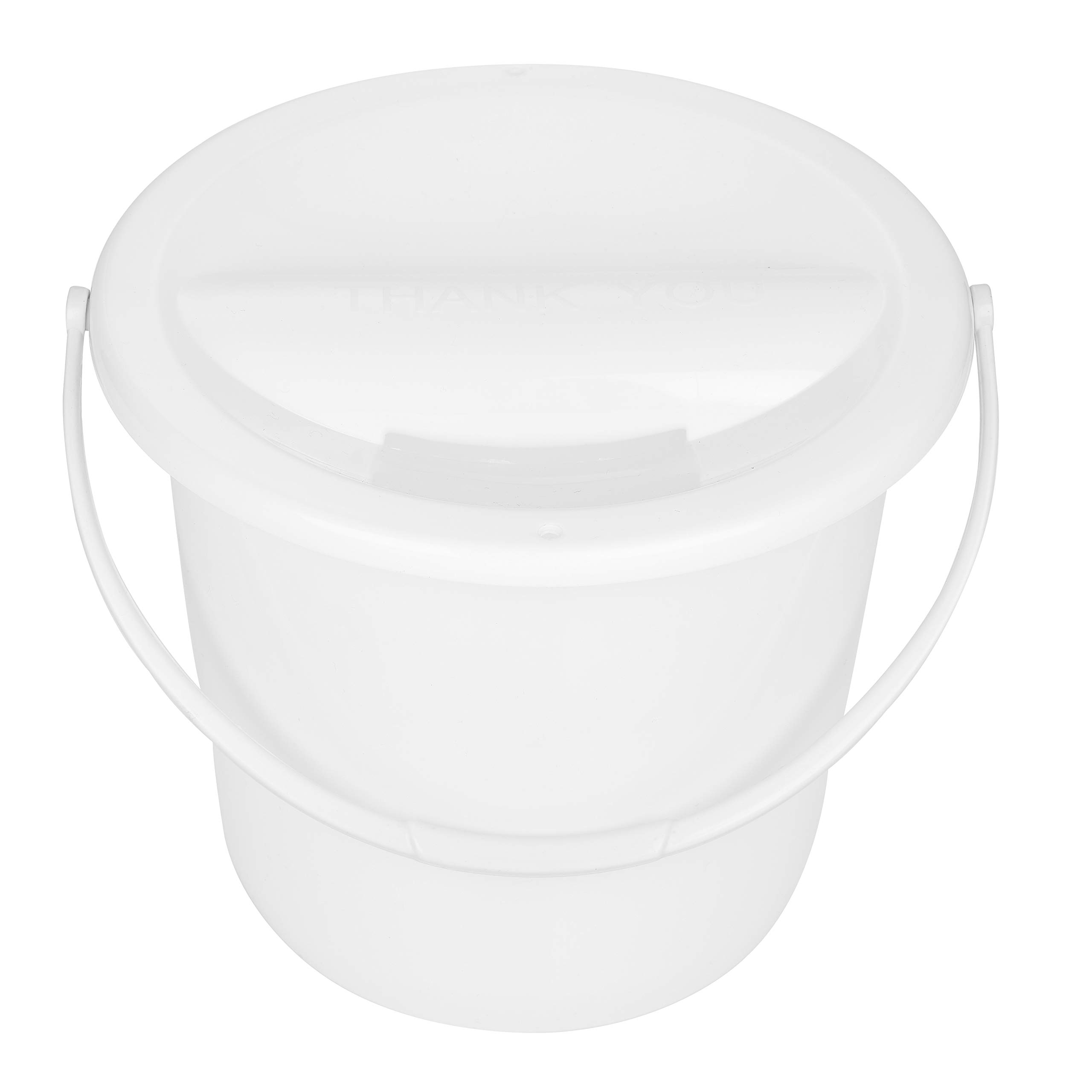 My Charity Boxes White - Collecting Bucket Fundraising Donation Bucket - (White)