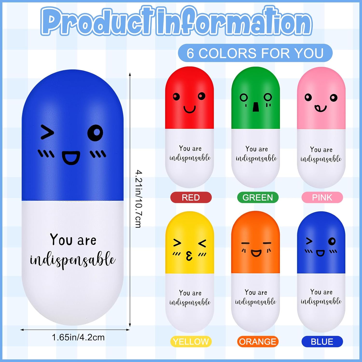 Seematn Nurse Gifts Vitamin Pill Stress Balls Bulk 6 Styles Pharmacy Technician Gifts with Thank You Cards Pharmacist Appreciation Week for Nurse Doctor Accessories(10 Sets)