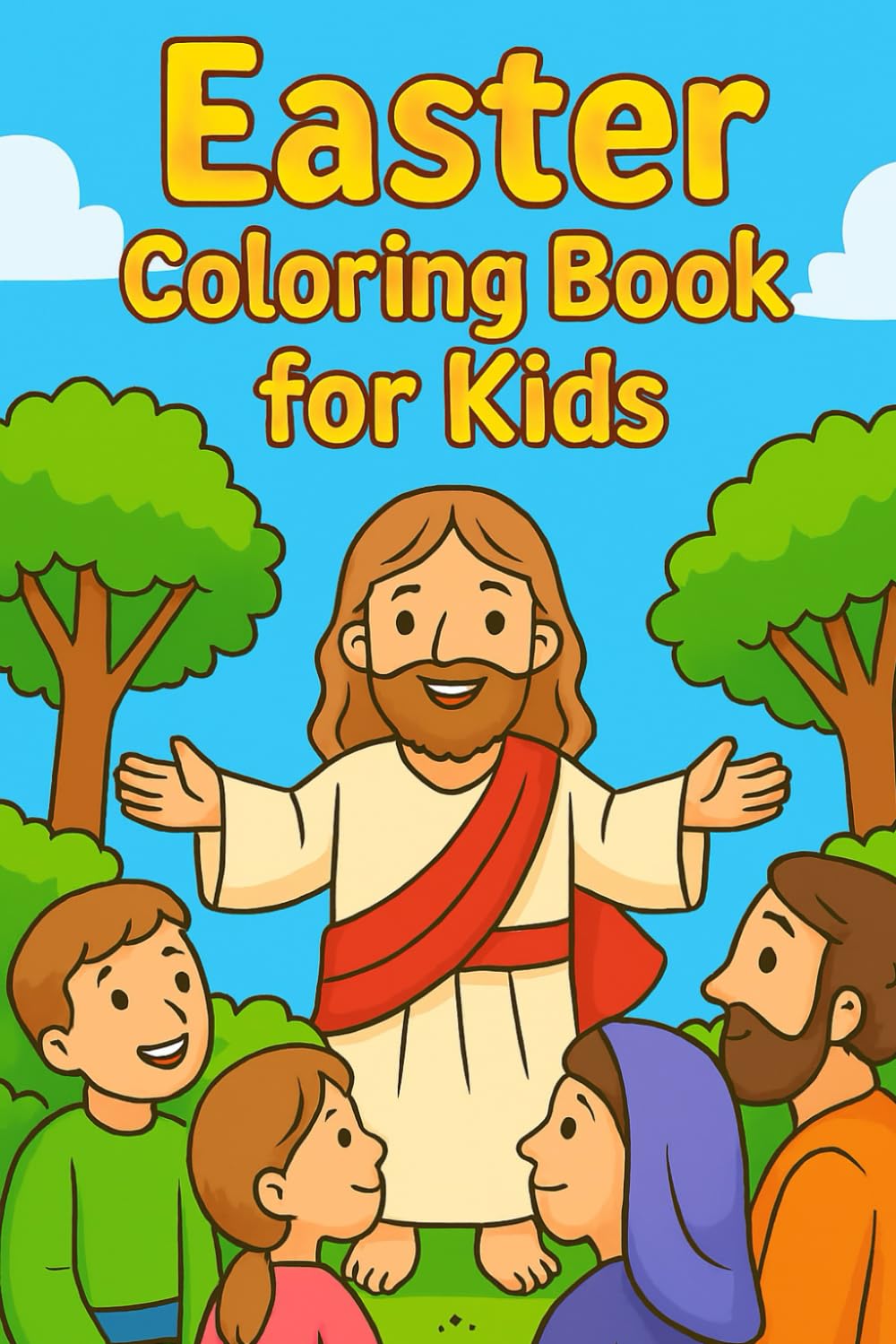 The Story of Easter: A Christian Coloring Book for Kids: Books > Children's Books > Religions > Christianity > Bible Stories