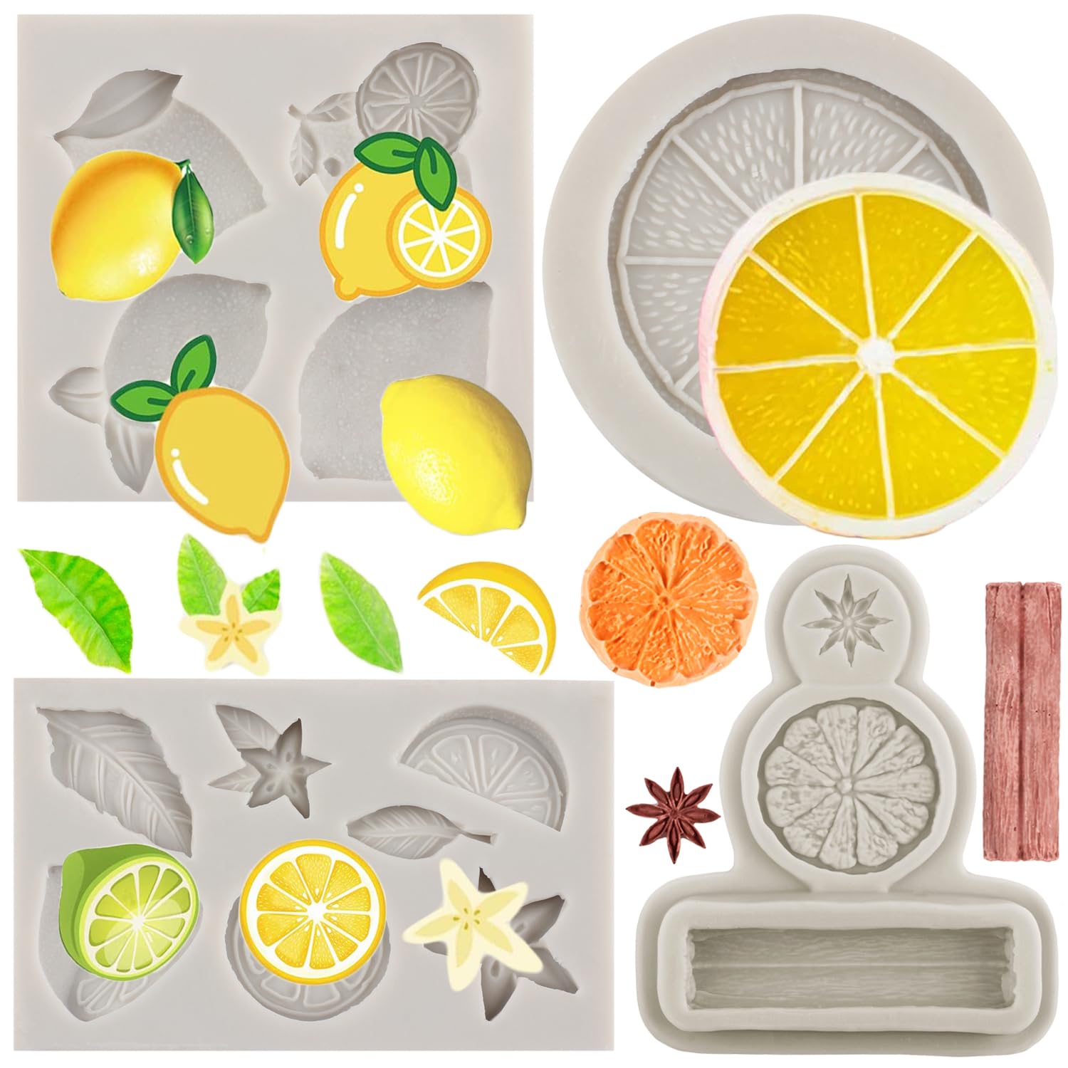 4 Stampi Silicone A Forma Di Frutta - Per Cioccolato, Candele, Gelatina, Cupcake - Foto 11