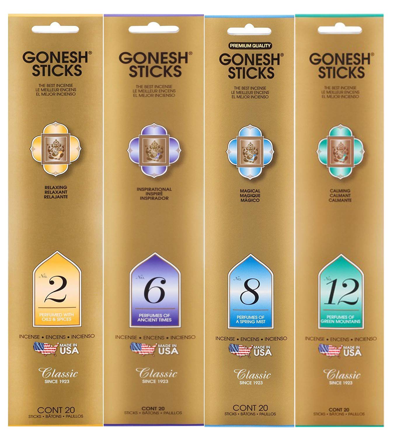 GoneshIncense Sticks - #2, #6, #8 & #12