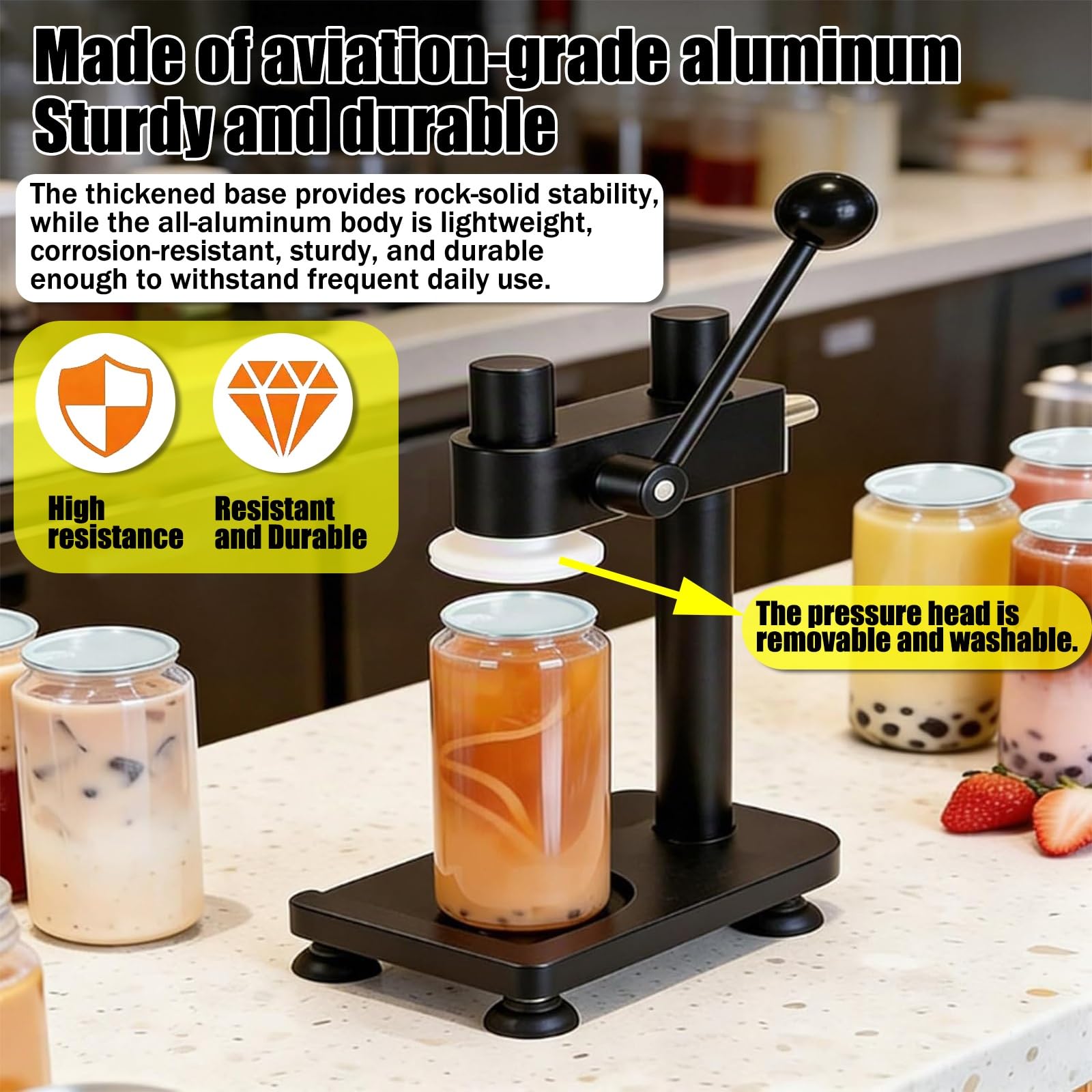 Manual Can Sealer Machine for Aluminum & Plastic Cans
