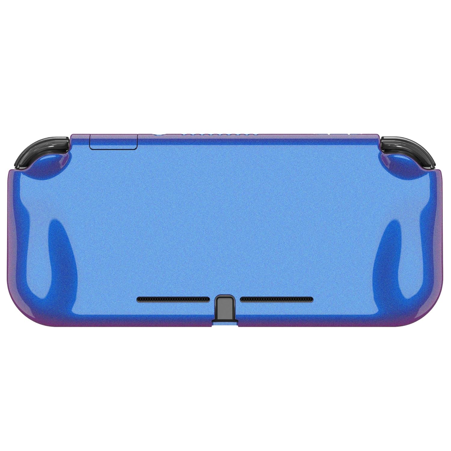 PlayVital ZealProtect Protective Case for Nintendo Switch Lite, Ergonomic Grip Hard Cover - Durable Shock-Absorbent Anti-Scratch with Screen Protector & Thumb Grip Button Caps, Chameleon Purple Blue
