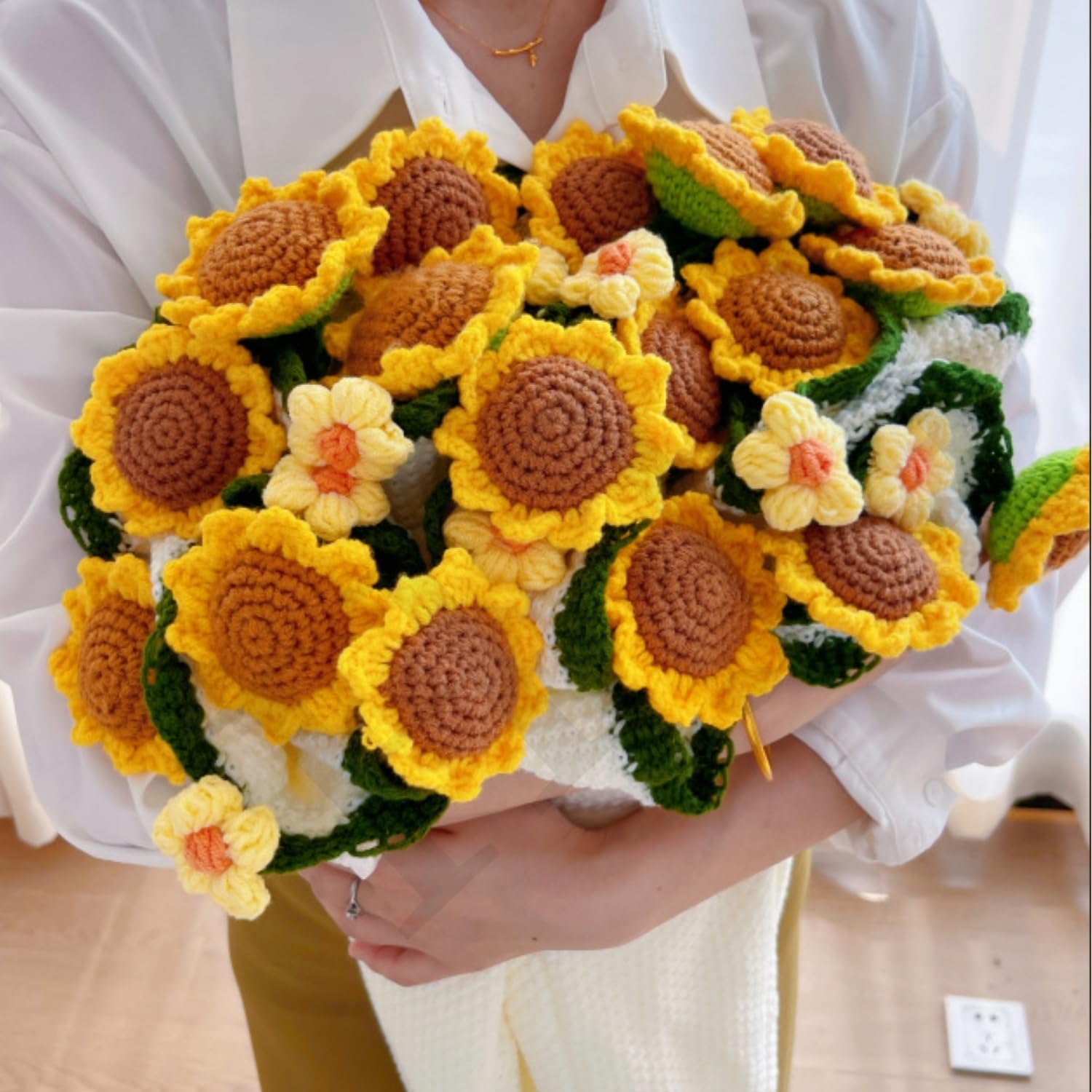 Amazon｜HJJ ひまわりの花束ブランケット 3D フラワー ブランケット
