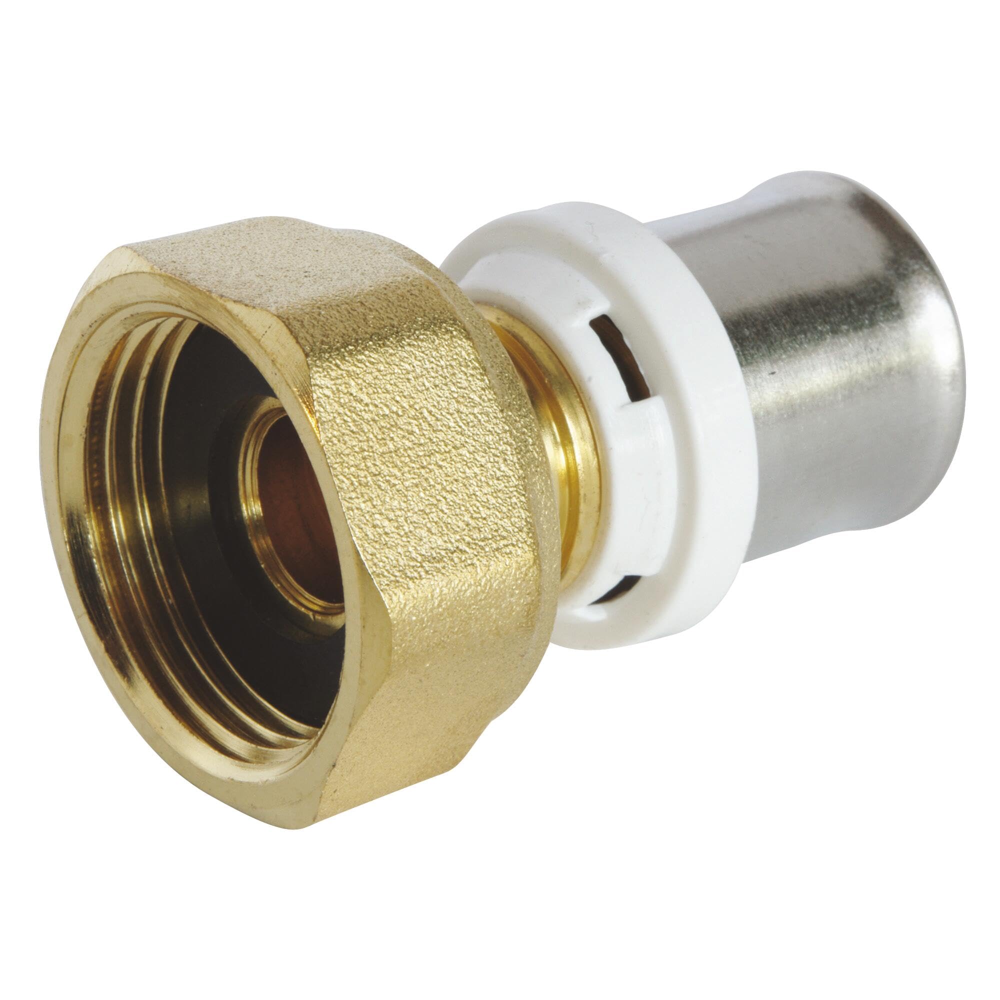 SOMATHERM FOR YOU Raccord droit à sertir pour tube multicouche Ø20 | Raccord droit à sertir, F20/27, compatible profils U/H/TH