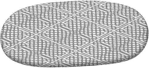 Miniatura 3 de Mantel ovalado ajustable para mesa de patio, con bordes elásticos celtas, funda de mesa de poliéster con diseño medieval irlandés a rayas, patrón